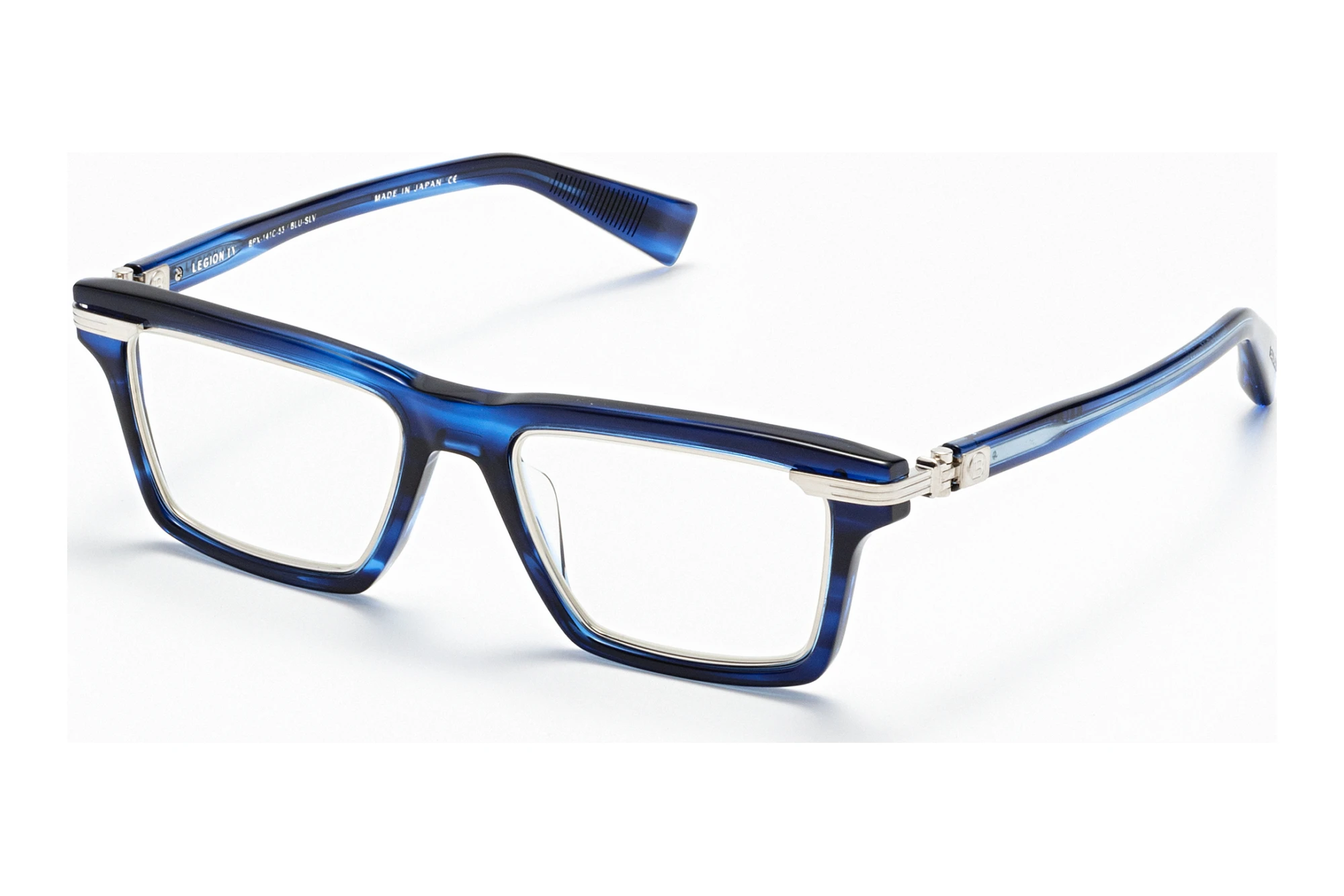Balmain Paris BPX-141 C-AF Blue Swirl - Brushed Silver Balmain Paris BPX-141 C-AF Blue Swirl - Brushed Silver
