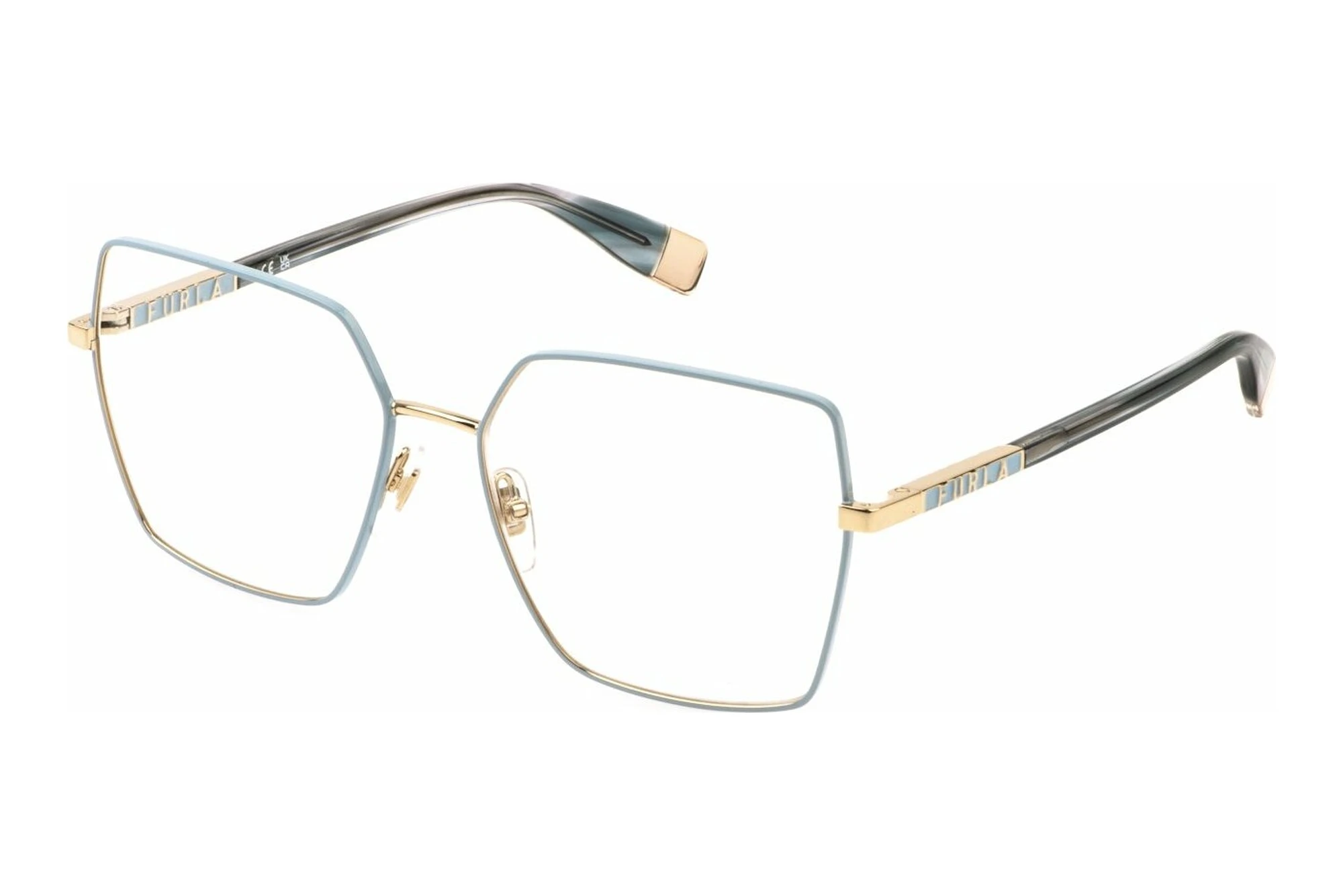 Furla VFU875 0309 SHINY ROSE GOLD WITH BLUE PARTS Furla VFU875 0309 SHINY ROSE GOLD WITH BLUE PARTS