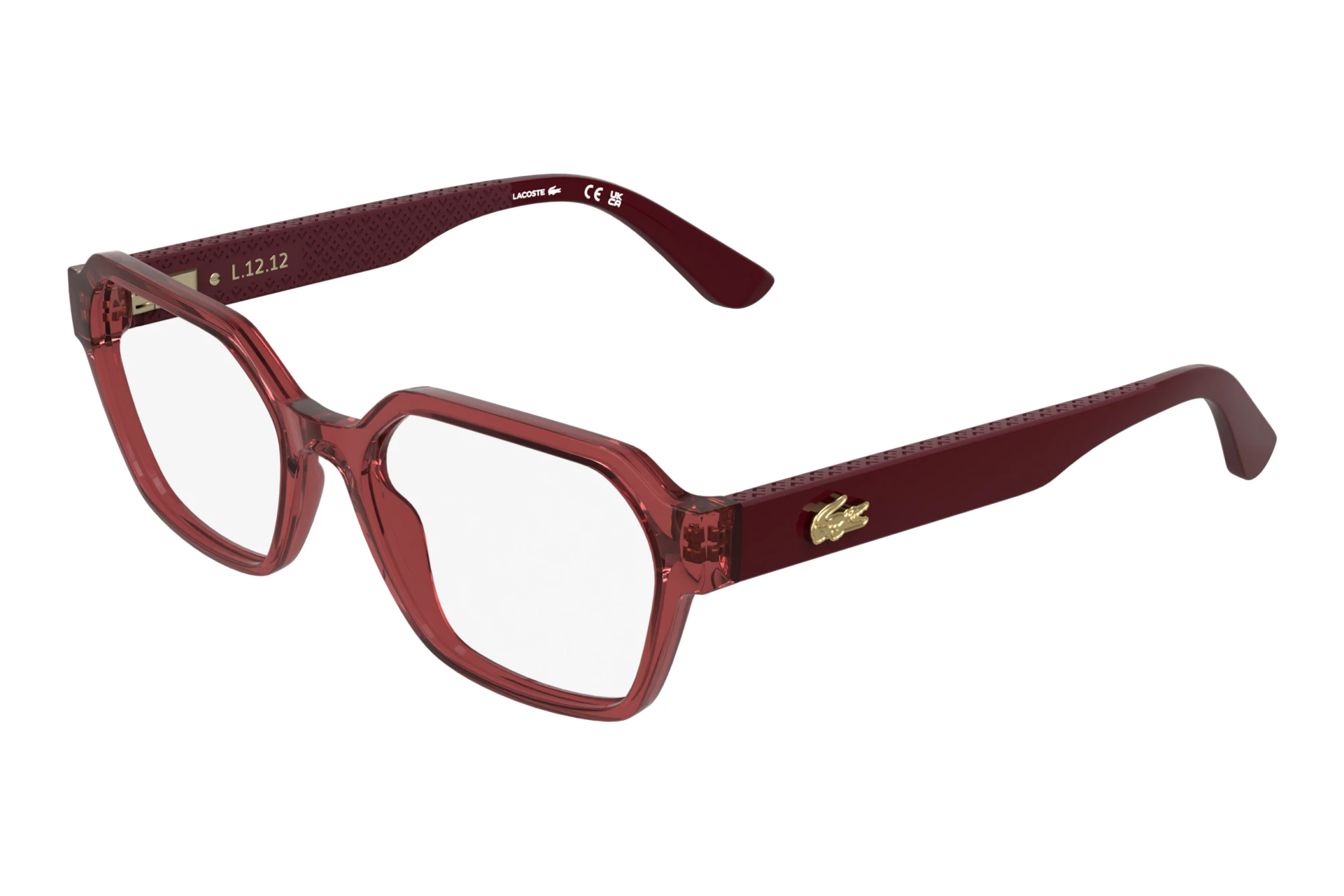 Lacoste L4025 601 TRANSPARENT LIGHT BURGUNDY Lacoste L4025 601 TRANSPARENT LIGHT BURGUNDY
