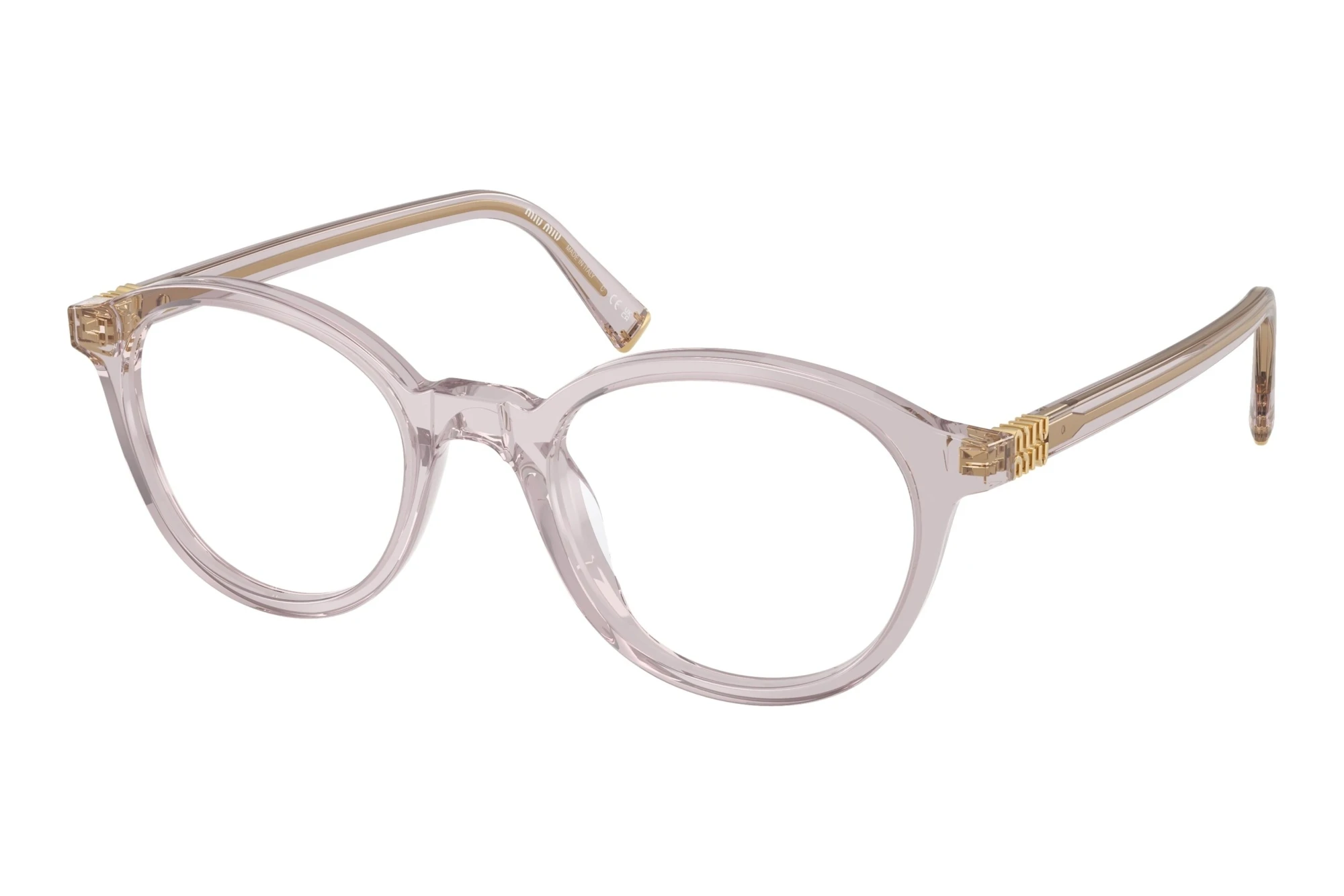 Miu Miu MU 02WV 12W1O1 Mauve Trasparente Miu Miu MU 02WV 12W1O1 Mauve Trasparente