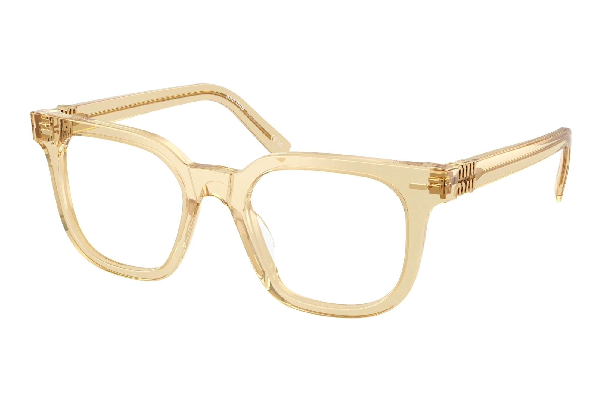 Miu Miu MU 06XV 11T1O1 Sand Transparent Miu Miu MU 06XV 11T1O1 Sand Transparent