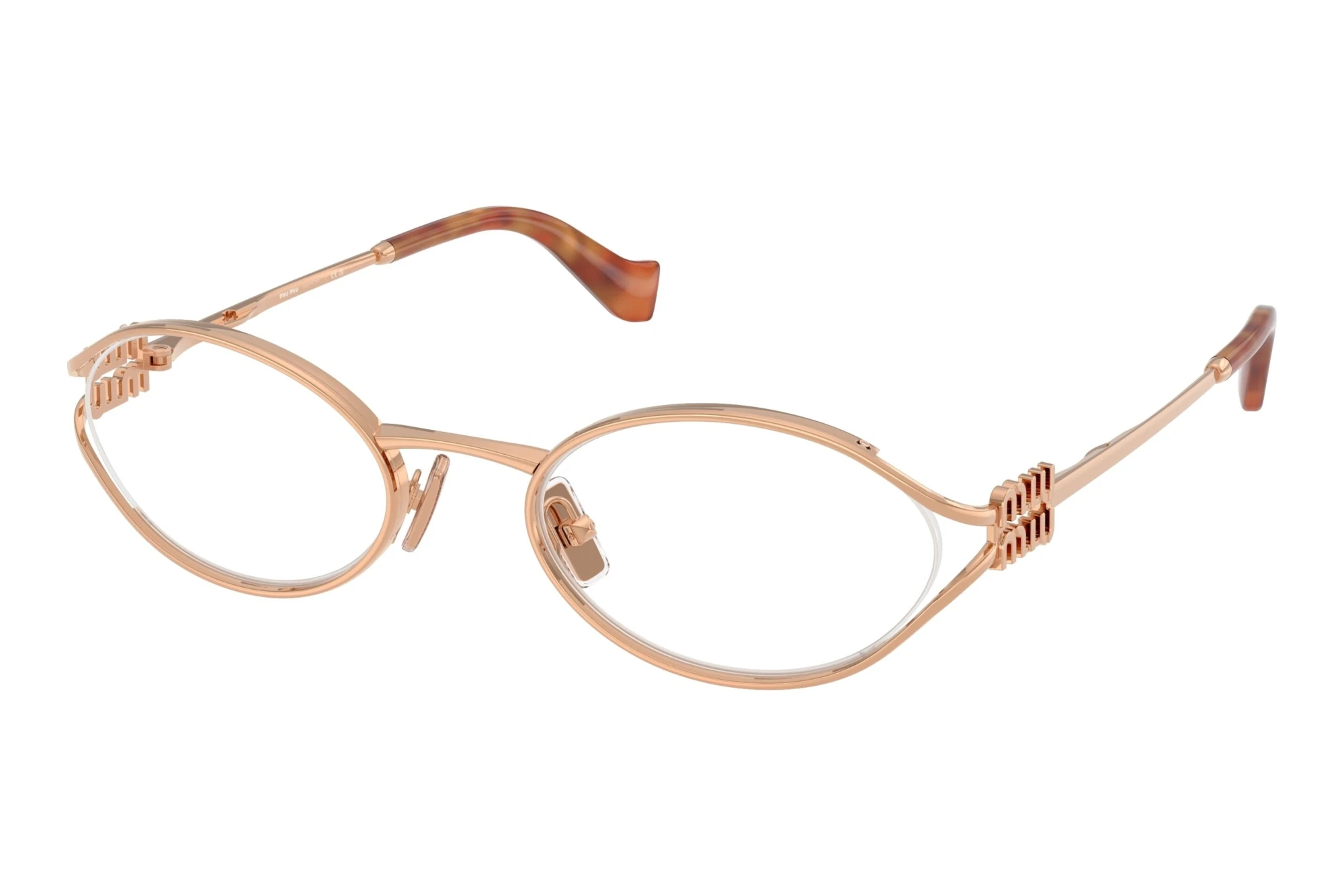 Miu Miu MU 53ZV ZVF1O1 Pink Gold Miu Miu MU 53ZV ZVF1O1 Pink Gold