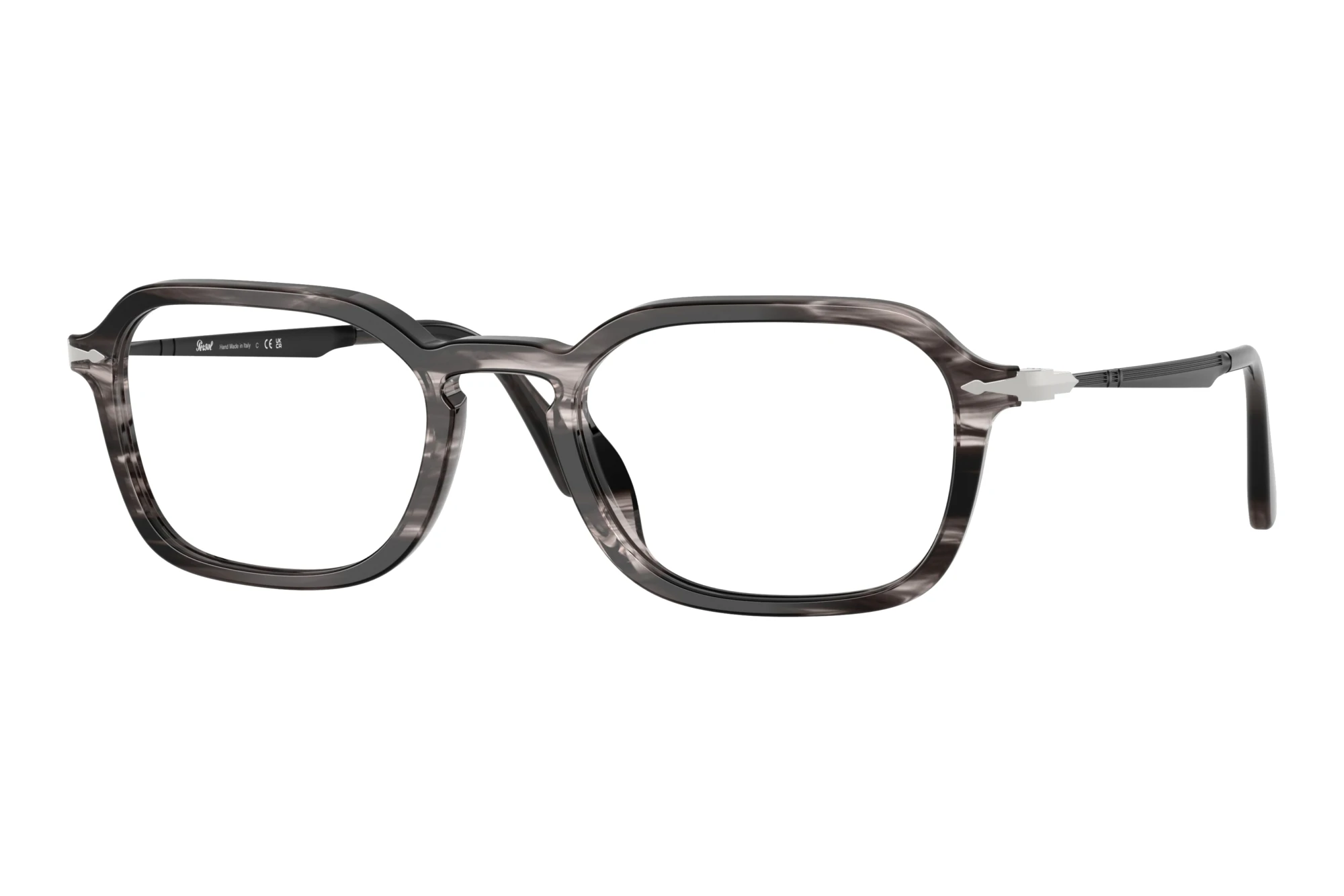 Persol PO3381V 1238 Striped Black & Grey Persol PO3381V 1238 Striped Black & Grey