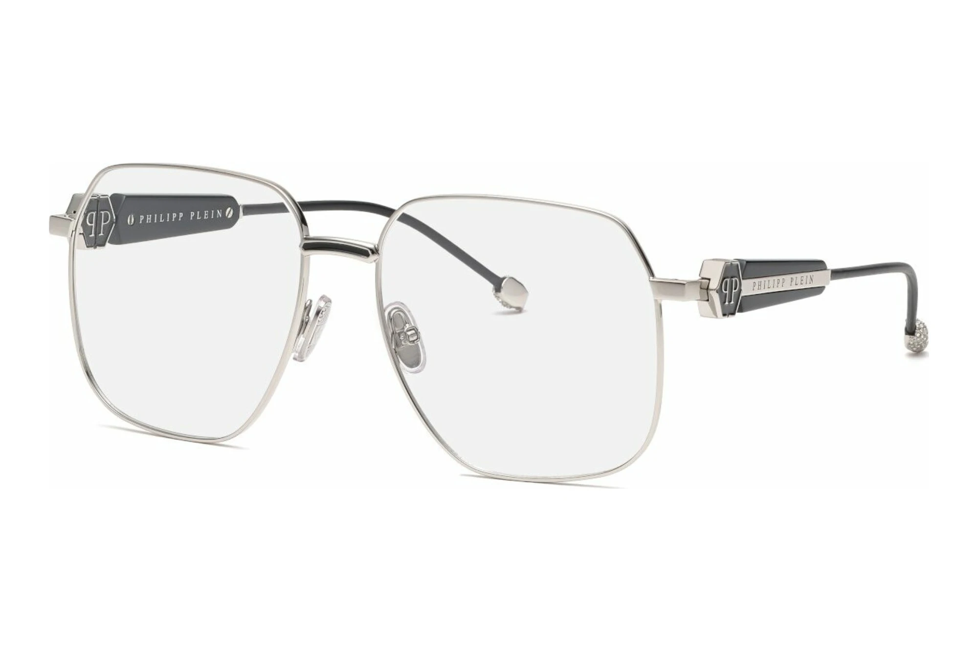 Philipp Plein VPP126S 0583 PALLADIUM W/SHINY BLACK PARTS Philipp Plein VPP126S 0583 PALLADIUM W/SHINY BLACK PARTS