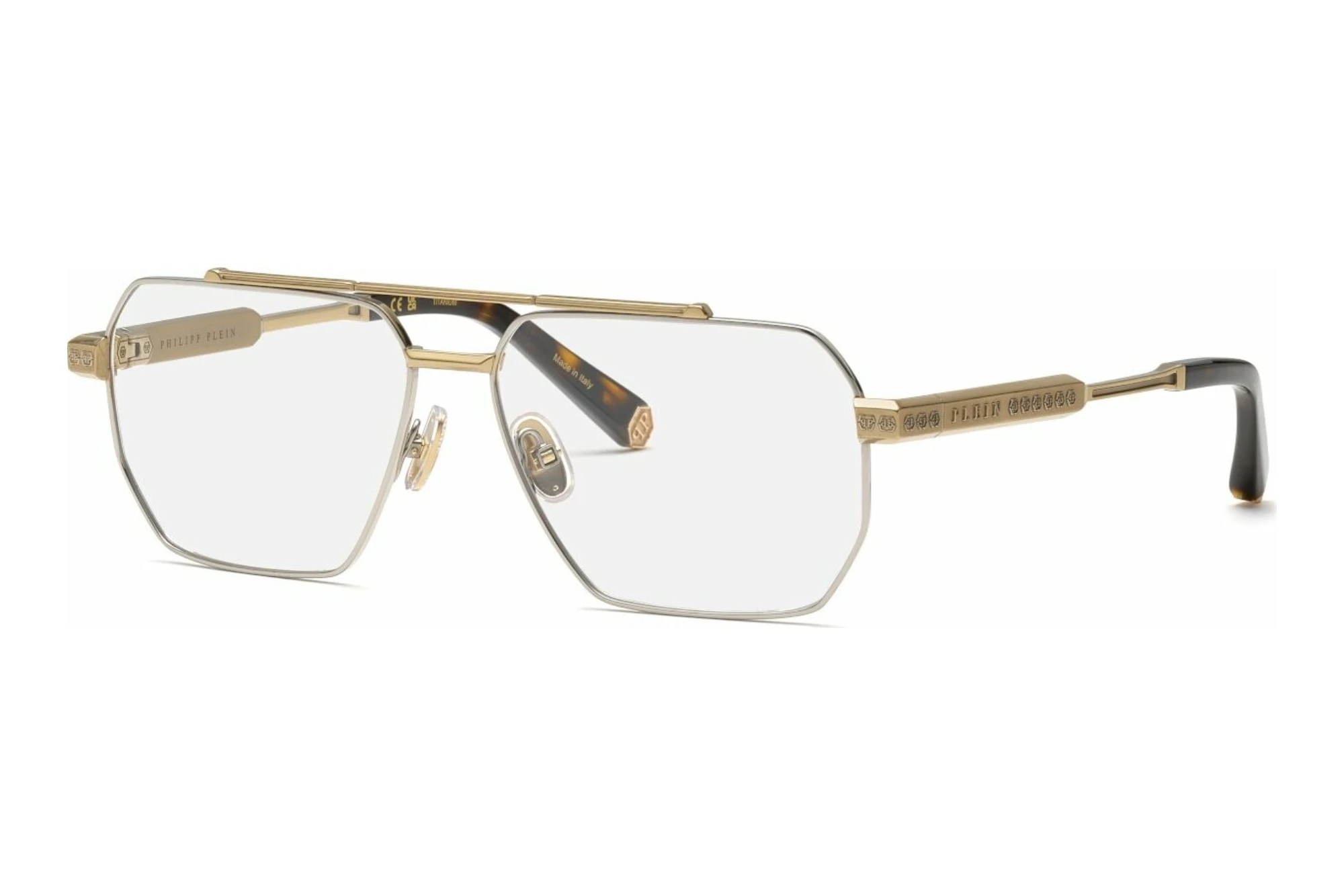 Philipp Plein VPP157M 0544 SHINY PALLADIUM W/ROSE GOLD PARTS Philipp Plein VPP157M 0544 SHINY PALLADIUM W/ROSE GOLD PARTS