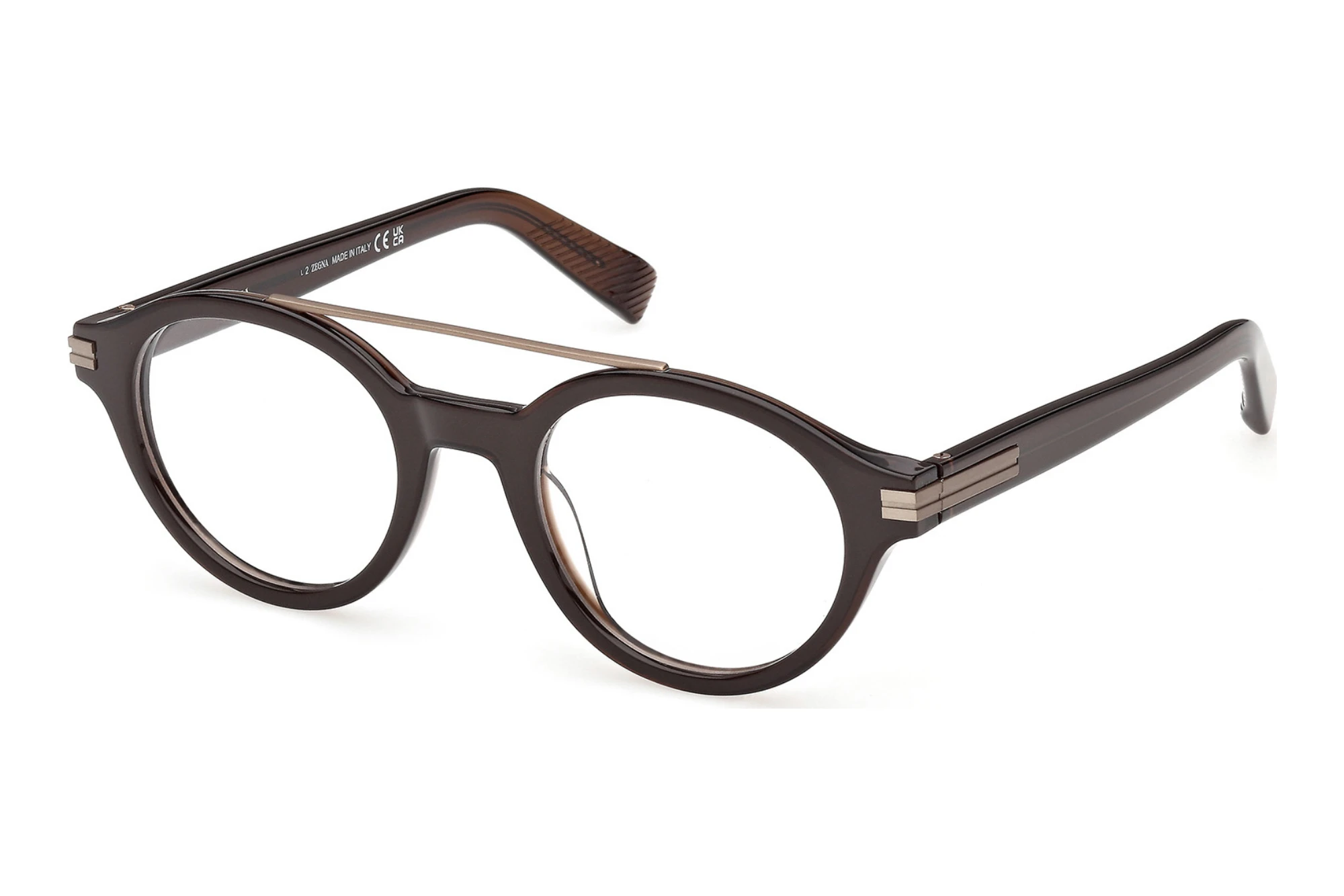 Zegna EZ5327 048 Glänzend Dunkelbraun Zegna EZ5327 048 Glänzend Dunkelbraun