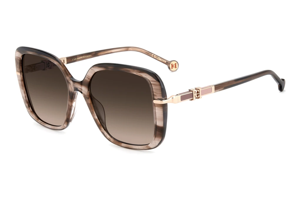 Carolina Herrera HER 0380/G/S EX4/HA BROWN SHADEDBROWN HORN Carolina Herrera HER 0380/G/S EX4/HA BROWN SHADEDBROWN HORN
