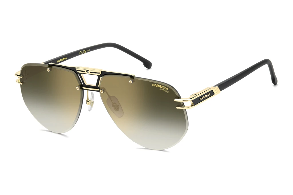 Carrera CARRERA 1087/S I46/D6 GREEN SHADED GOLD MIRROR ANTIREFEXMATTE BLACK GOLD Carrera CARRERA 1087/S I46/D6 GREEN SHADED GOLD MIRROR ANTIREFEXMATTE BLACK GOLD