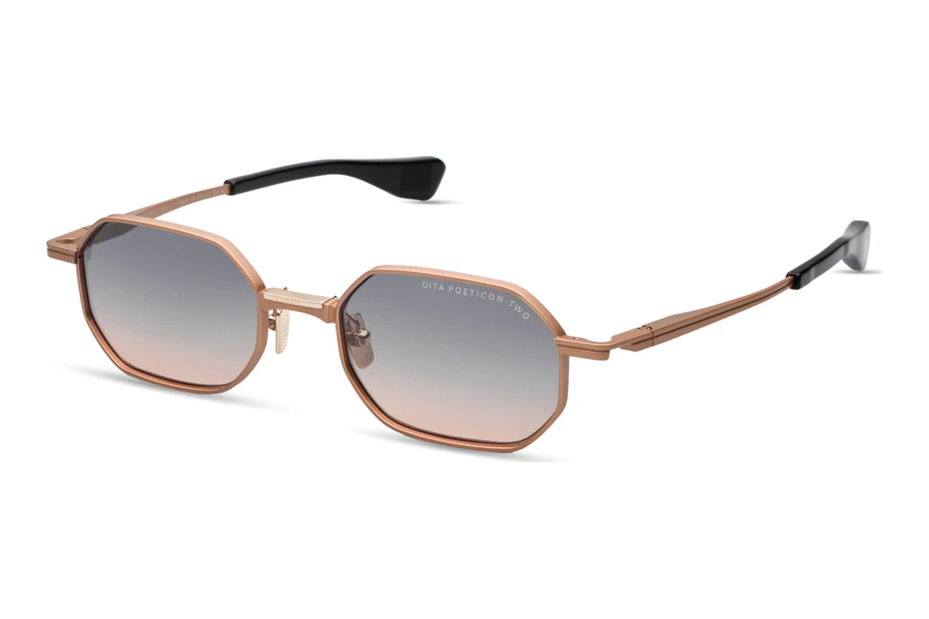 DITA DTS-179 03A GREY TO PEACH GRADIENTMATTE ROSE GOLD - WHITE GOLD DITA DTS-179 03A GREY TO PEACH GRADIENTMATTE ROSE GOLD - WHITE GOLD