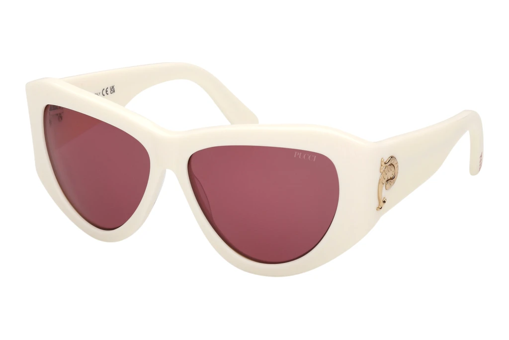 Emilio Pucci   EP0241 21S bordeauxGlänzend Weiss Emilio Pucci   EP0241 21S bordeauxGlänzend Weiss