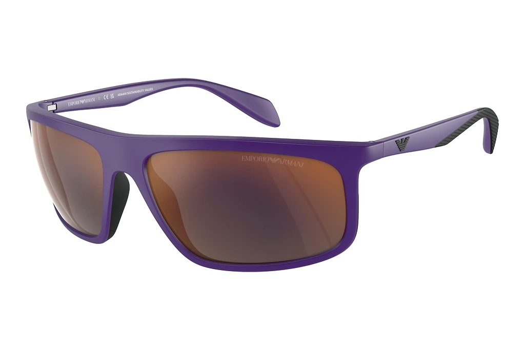Emporio Armani   EA4212U 52466Q Dark Grey Mirror RedMatte Violet/Rubber Black Emporio Armani   EA4212U 52466Q Dark Grey Mirror RedMatte Violet/Rubber Black