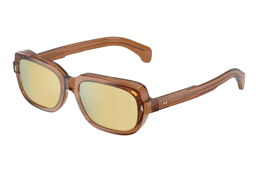 Moncler   ME6008 3017F9 Brown Mirror BronzeTransparent Shiny Cognac Moncler   ME6008 3017F9 Brown Mirror BronzeTransparent Shiny Cognac