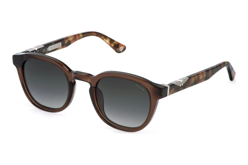 Police SPLL82 0893 GREEN GRADIENT GREENSHINY TRANSPARENT BROWN Police SPLL82 0893 GREEN GRADIENT GREENSHINY TRANSPARENT BROWN