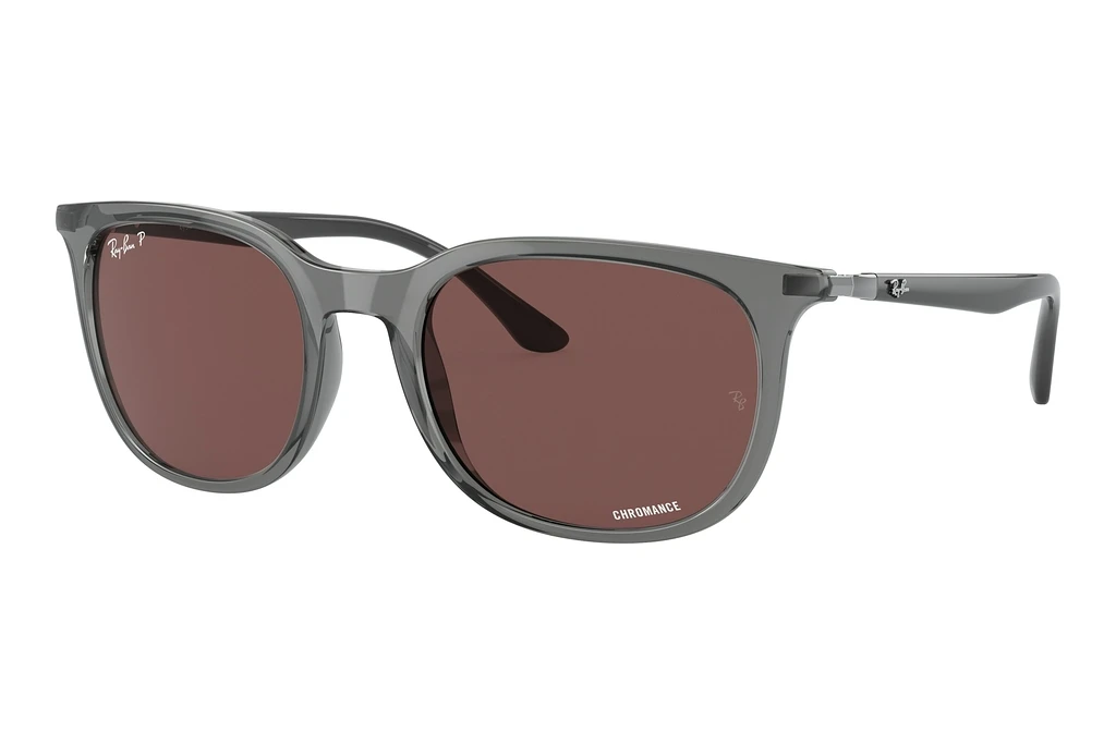 Ray-Ban   RB4386 6650AF Dark VioletTransparent Grey Ray-Ban   RB4386 6650AF Dark VioletTransparent Grey