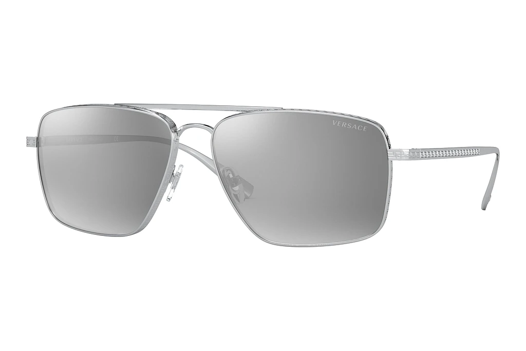 Versace   VE2216 10006G Light Grey Mirror Silver 80Silver Versace   VE2216 10006G Light Grey Mirror Silver 80Silver