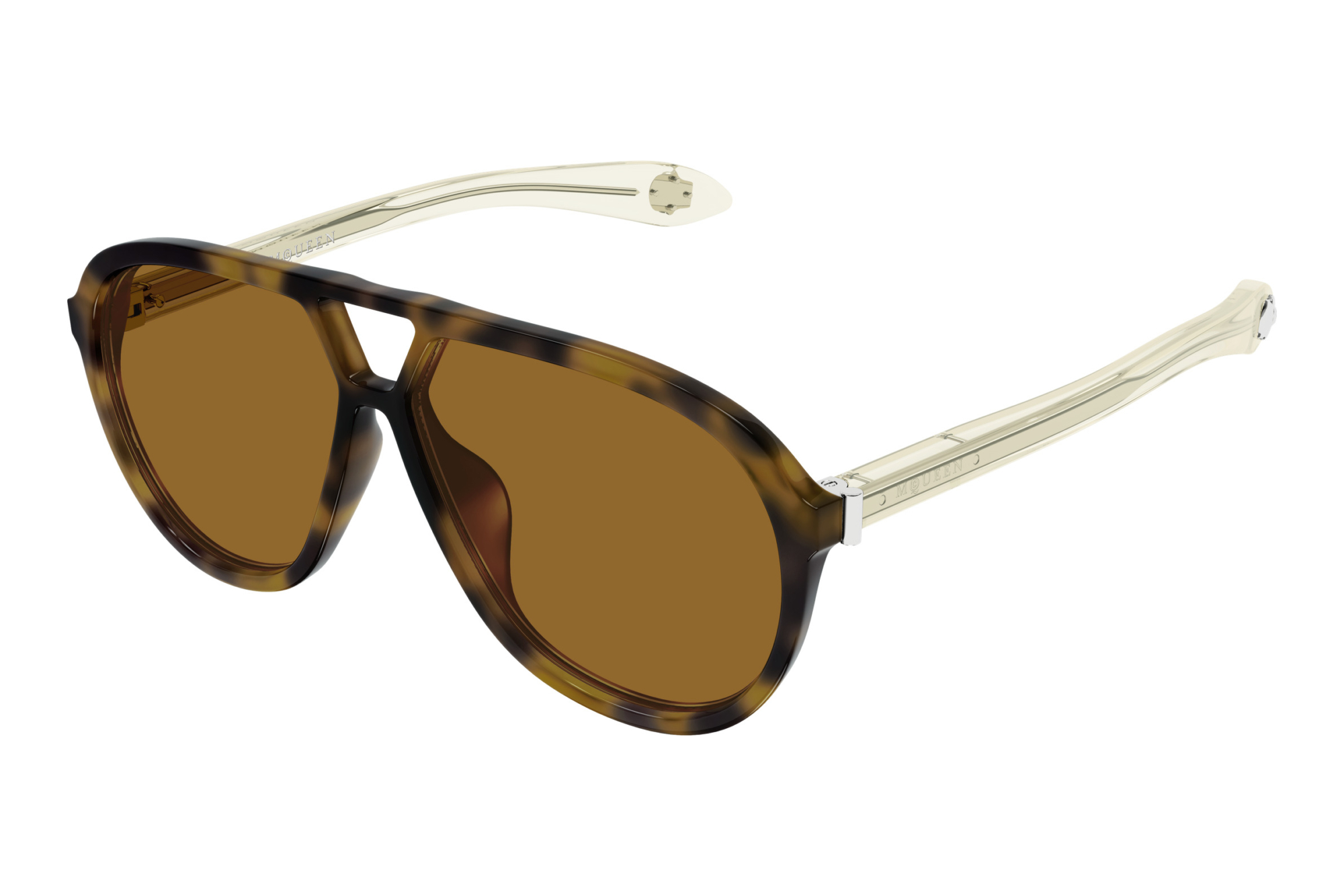 Alexander McQueen AM0586S 002 HAVANA Alexander McQueen AM0586S 002 HAVANA