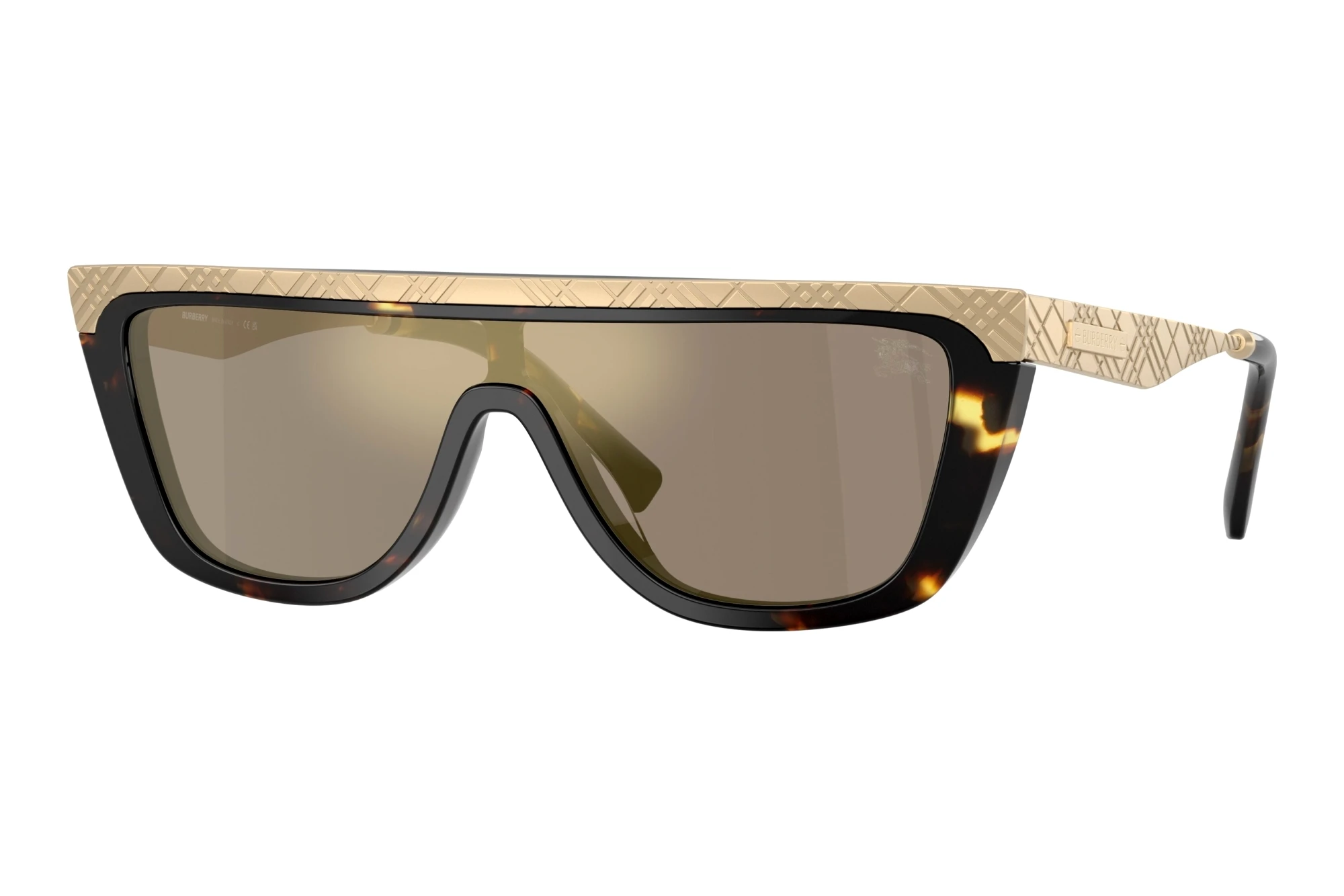 Burberry BE3174 13595A Light Brown Mirror GoldYellow Havana Burberry BE3174 13595A Light Brown Mirror GoldYellow Havana