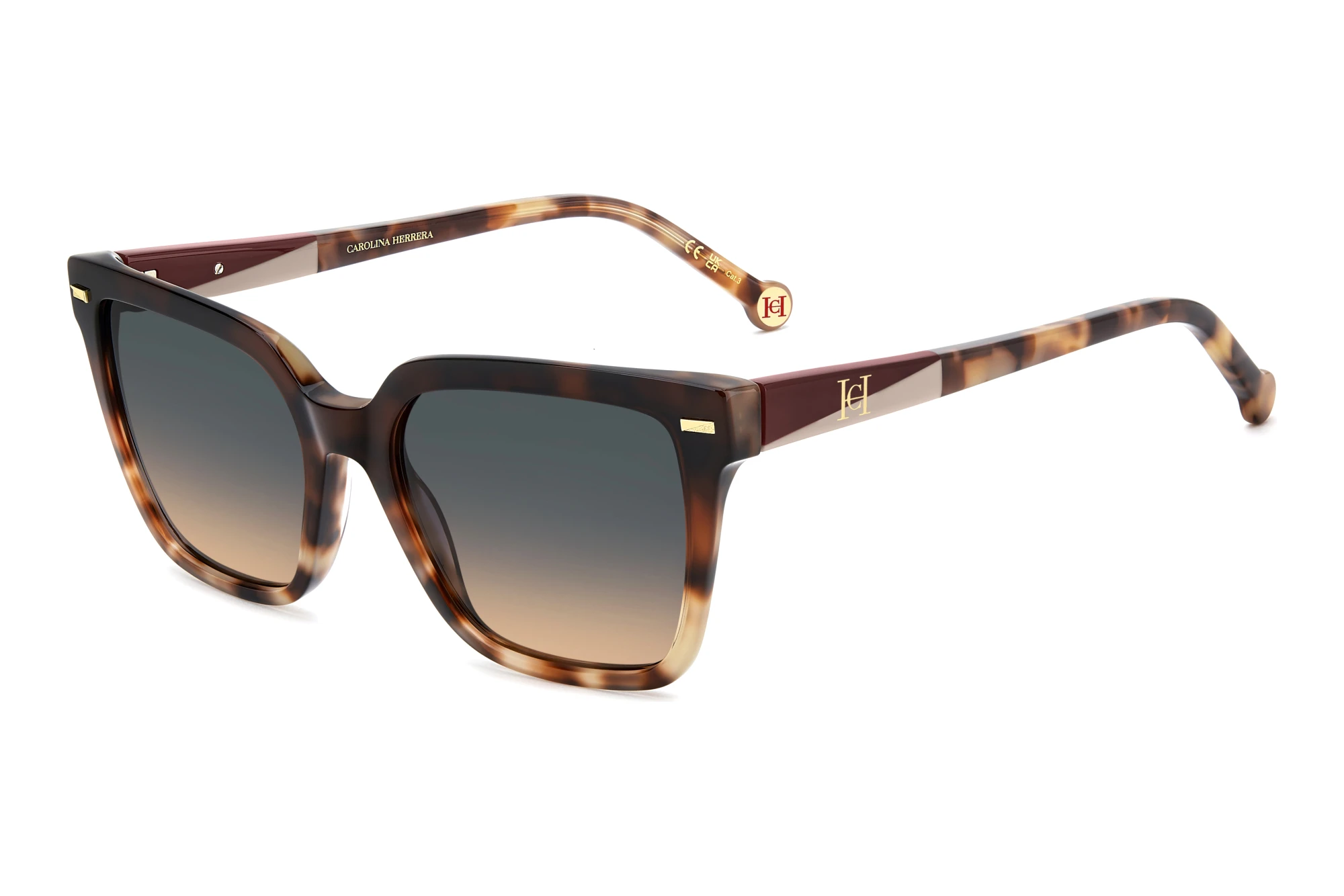 Carolina Herrera HER 0361/S 3ZK/TH GREEN ORANGE DOUBLESHADEBURGUNDY HAVANA GOLD Carolina Herrera HER 0361/S 3ZK/TH GREEN ORANGE DOUBLESHADEBURGUNDY HAVANA GOLD