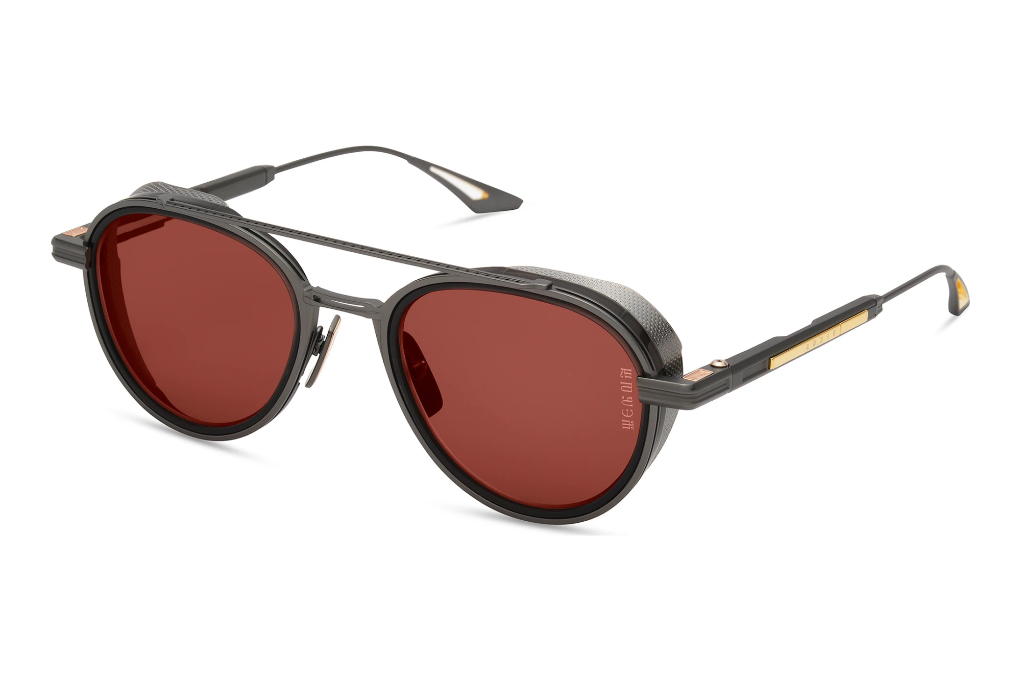 DITA-EPILUXURY DES-004 07 ROSE - GOLD ARBLACK IRON - BLACK GLASS - ANTIQUE SILVER DITA-EPILUXURY DES-004 07 ROSE - GOLD ARBLACK IRON - BLACK GLASS - ANTIQUE SILVER