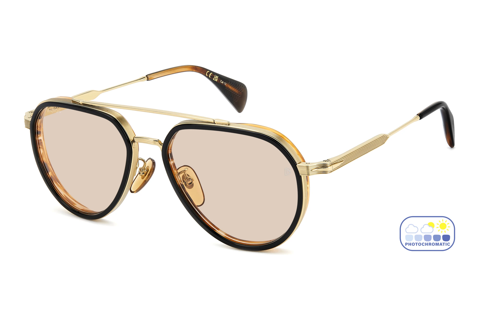 David Beckham DB 1226/G/S RHL/63 PINK PHOTOCHROMATIC ANTIREFLEXGOLD BLACK 2 David Beckham DB 1226/G/S RHL/63 PINK PHOTOCHROMATIC ANTIREFLEXGOLD BLACK 2