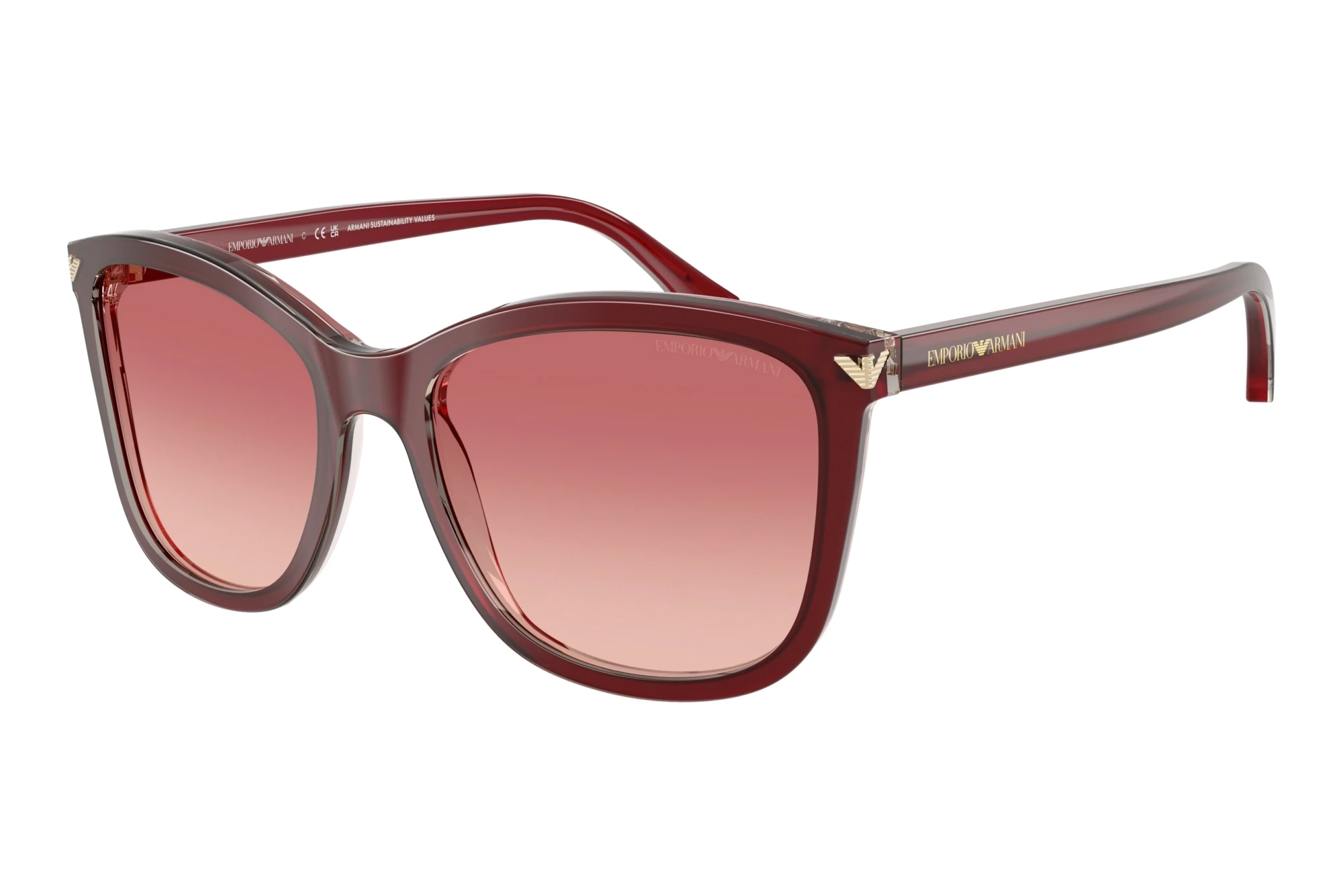 Emporio Armani EA4060 6377A5 Pink Gradient RedShiny Bordeaux Emporio Armani EA4060 6377A5 Pink Gradient RedShiny Bordeaux