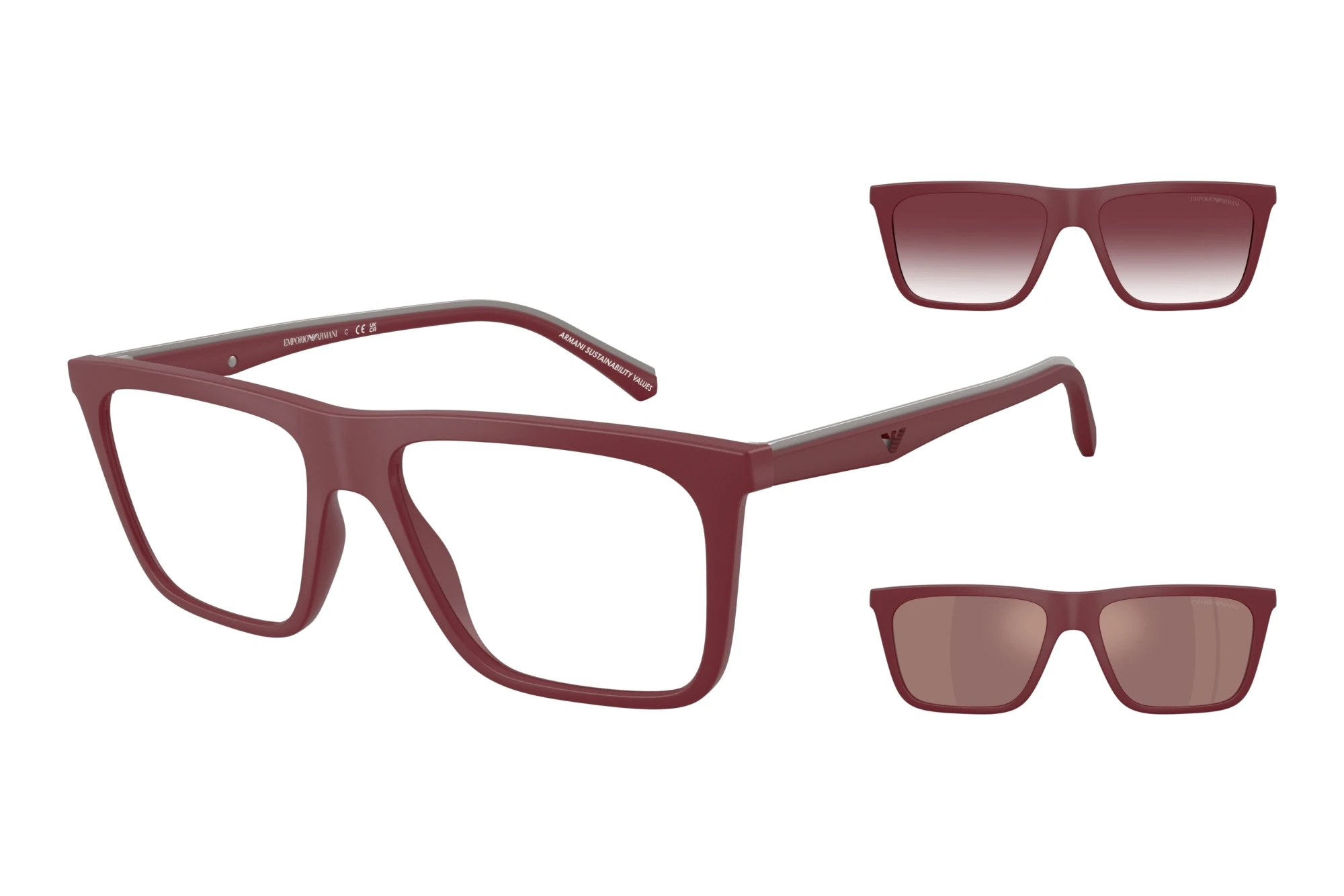 Emporio Armani EA4258 52611W ClearMatte Bordeaux Emporio Armani EA4258 52611W ClearMatte Bordeaux