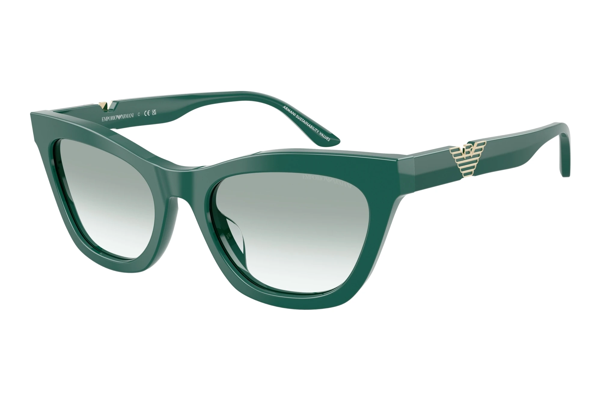 Emporio Armani EA4259U 63248E Clear Gradient GreenShiny Green Emporio Armani EA4259U 63248E Clear Gradient GreenShiny Green