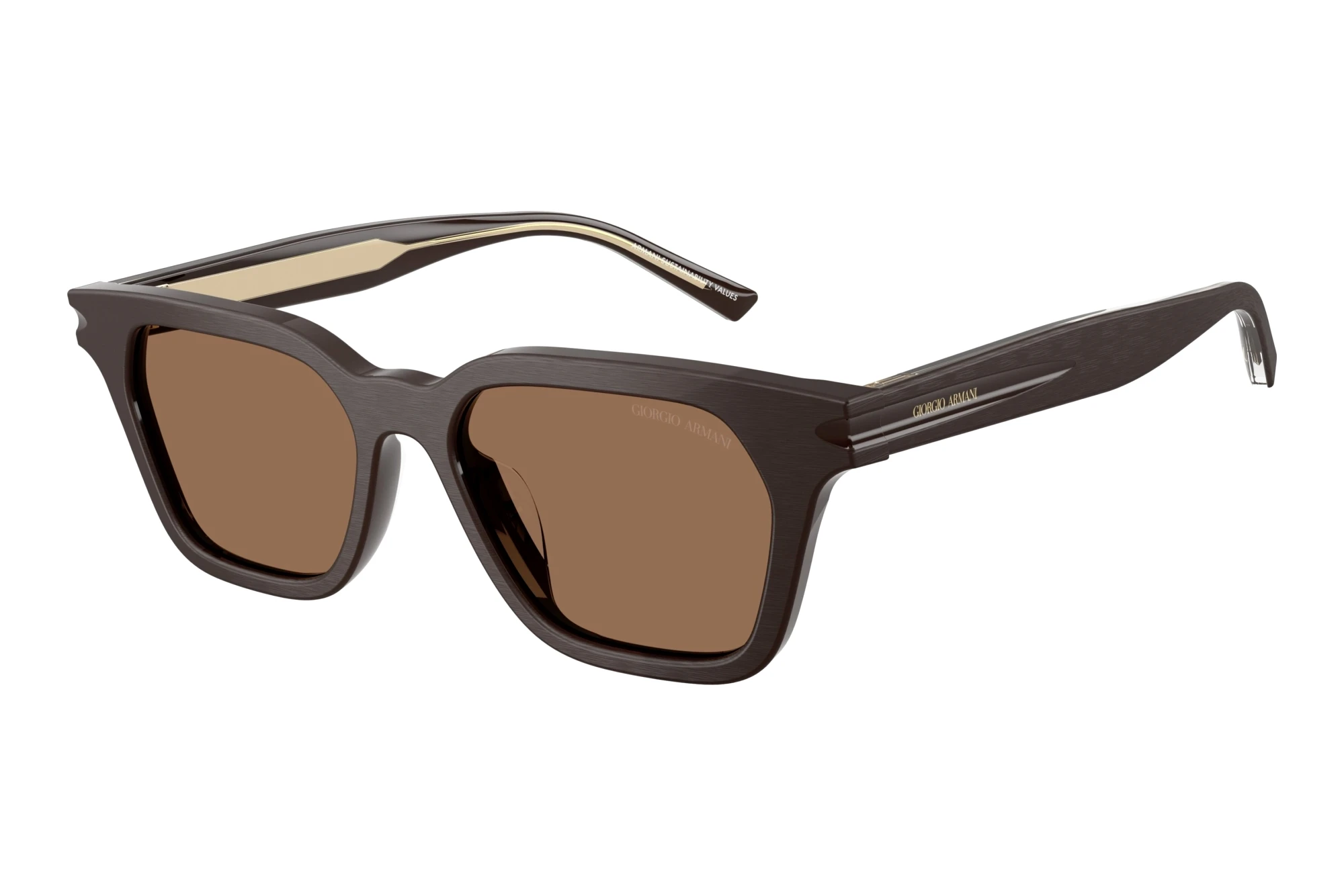 Giorgio Armani AR8251U 640273 Dark BrownBrushed Brown Giorgio Armani AR8251U 640273 Dark BrownBrushed Brown