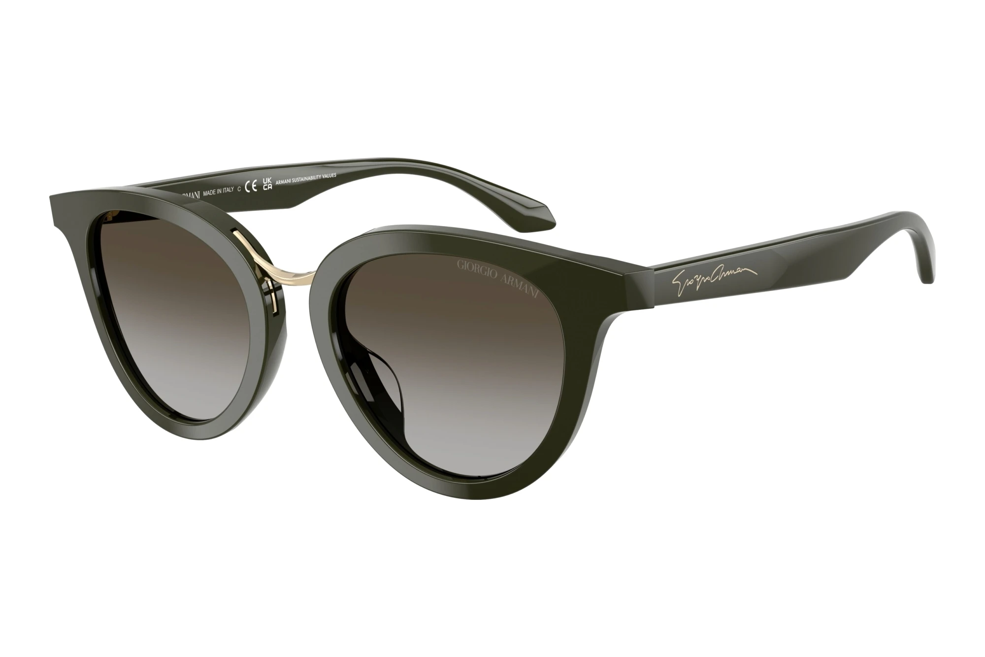 Giorgio Armani AR8252U 640013 Grey Gradient BrownGreen Giorgio Armani AR8252U 640013 Grey Gradient BrownGreen