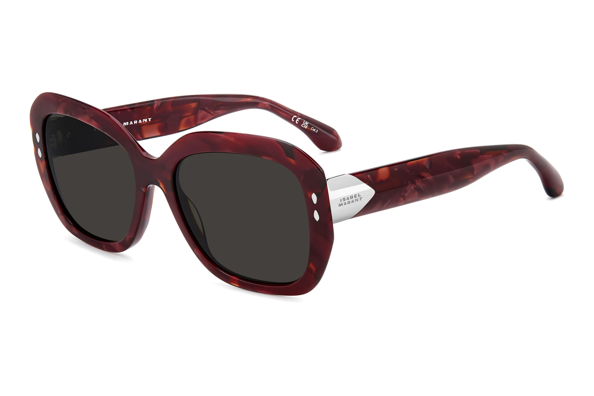 Isabel Marant IM 0248/S JR9/IR GREYMARBLE RED Isabel Marant IM 0248/S JR9/IR GREYMARBLE RED