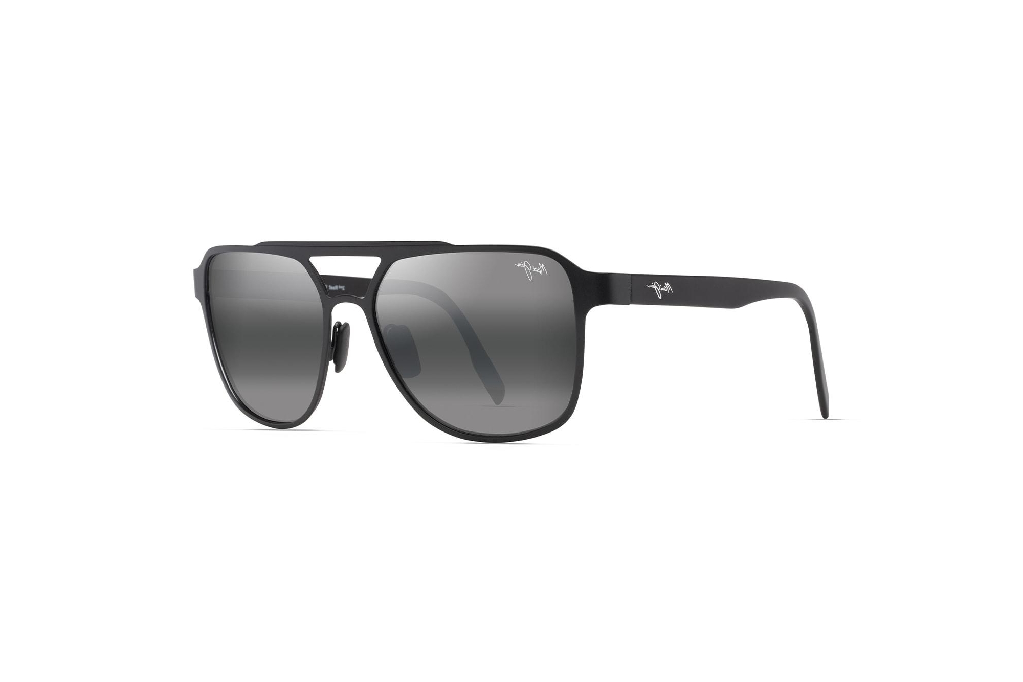 Maui Jim 2nd Reef 607-02 Neutral GreySatin Black Maui Jim 2nd Reef 607-02 Neutral GreySatin Black