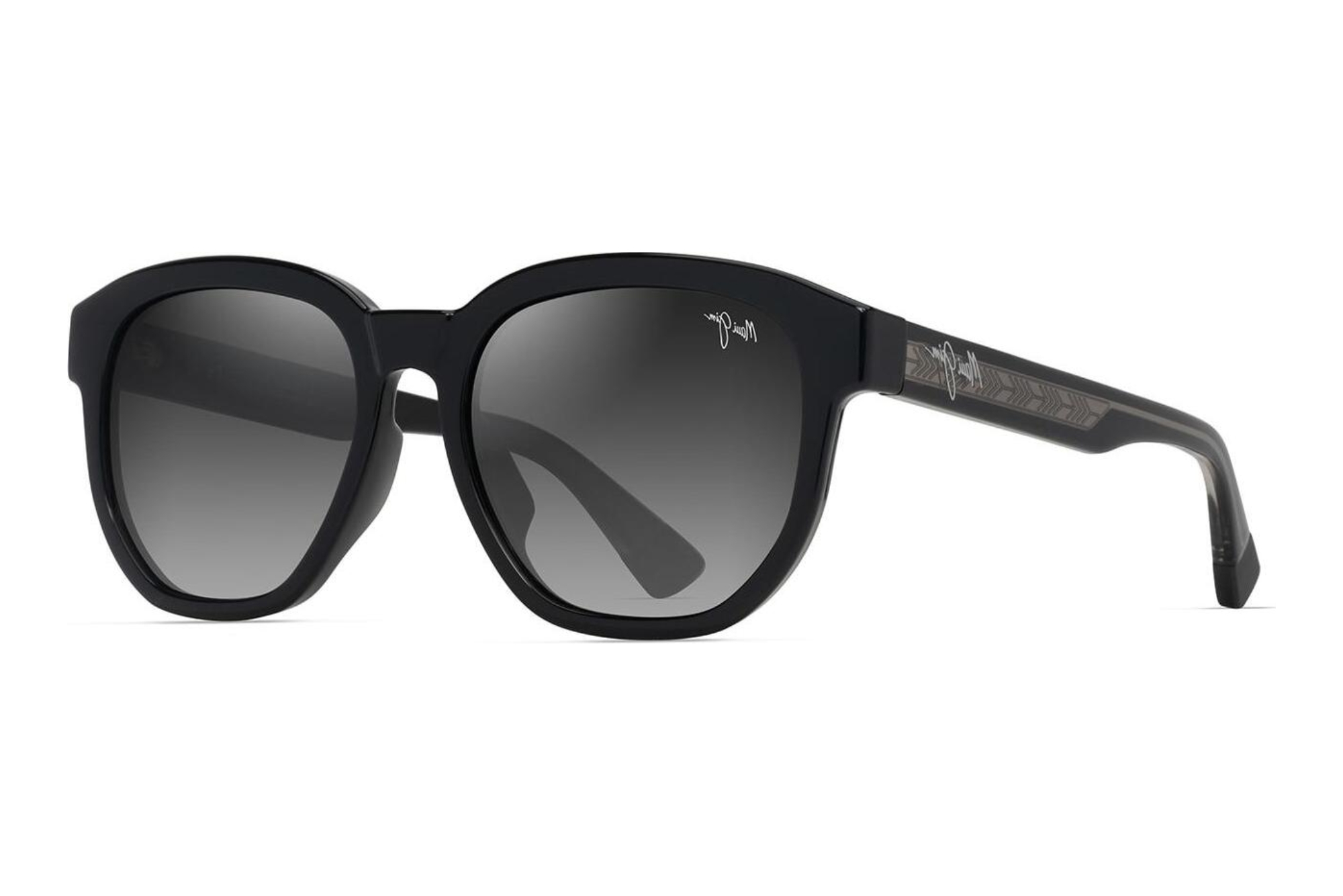 Maui Jim Akahai AF GS646-14A Neutral GreyShiny Black w/Trans Light Grey Maui Jim Akahai AF GS646-14A Neutral GreyShiny Black w/Trans Light Grey