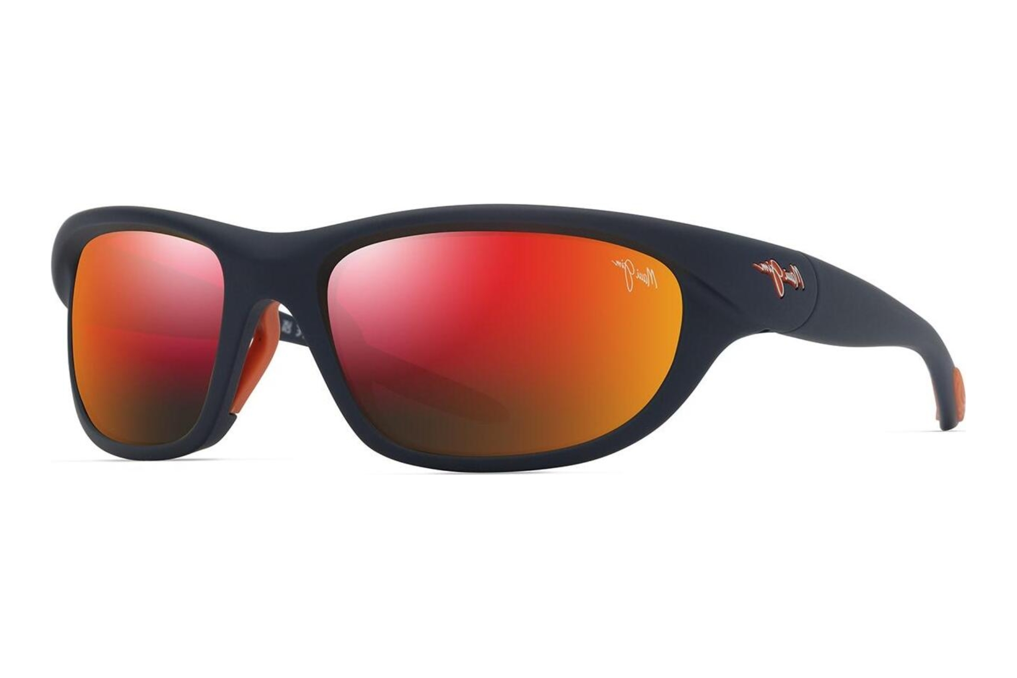 Maui Jim Haulani RM349-03 Hawaii Lava ™Matte Solid Dark Blue w/Orange Maui Jim Haulani RM349-03 Hawaii Lava ™Matte Solid Dark Blue w/Orange