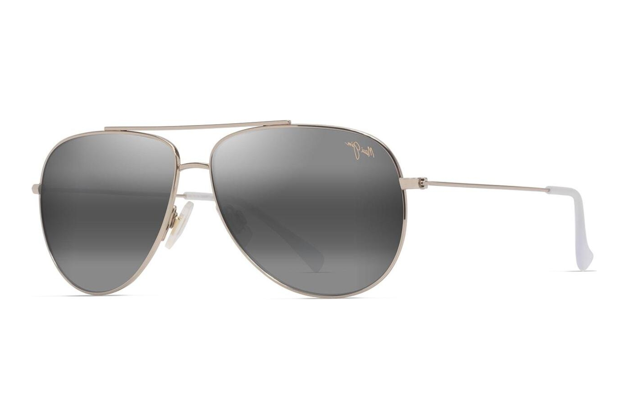 Maui Jim Hauoli 665-16A Neutral GreyShiny Light Gold w/Crystal Maui Jim Hauoli 665-16A Neutral GreyShiny Light Gold w/Crystal