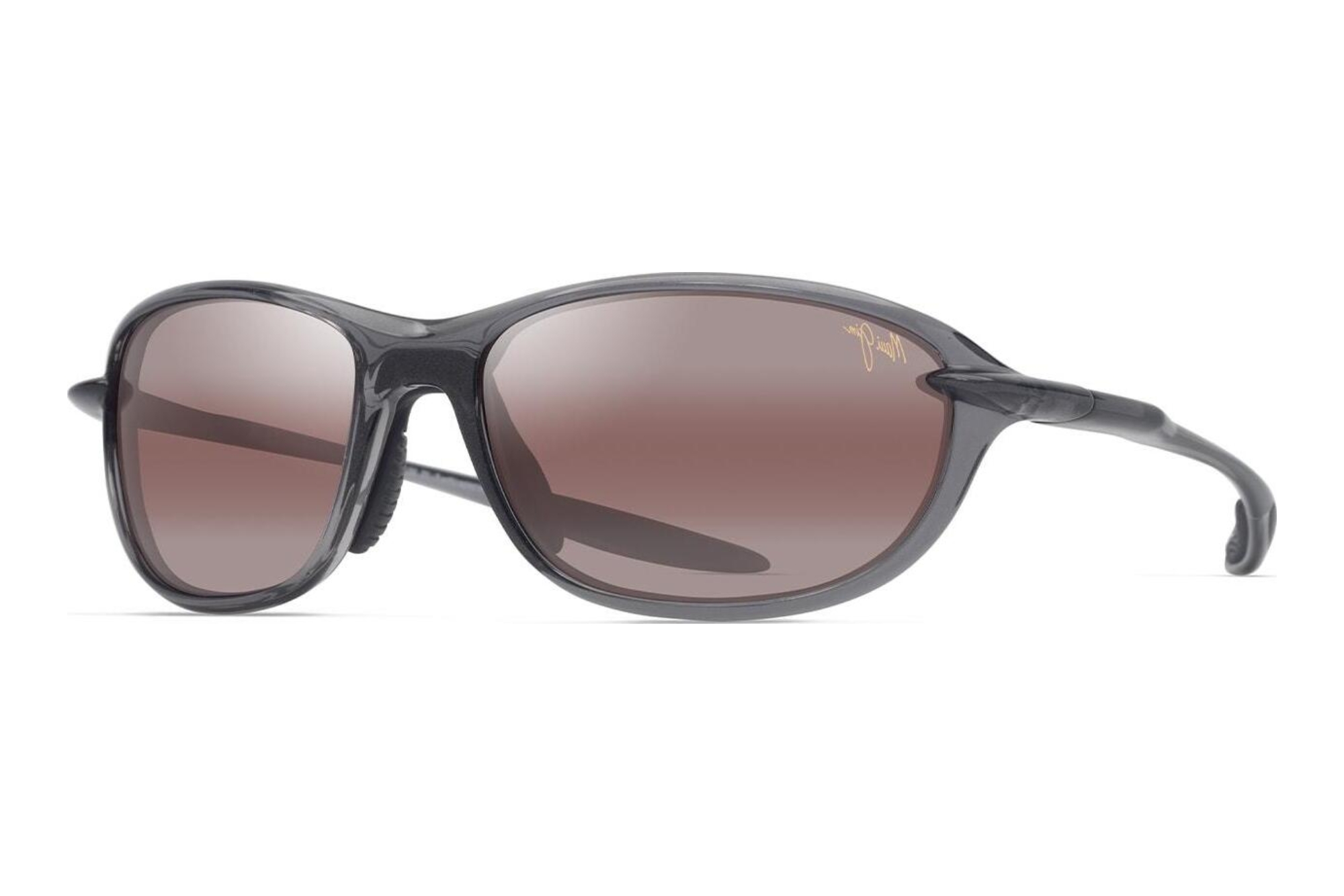 Maui Jim Hookipa Ultra R - XS R338-14 Maui Rose®Metal Shiny Trans Dark Grey Maui Jim Hookipa Ultra R - XS R338-14 Maui Rose®Metal Shiny Trans Dark Grey