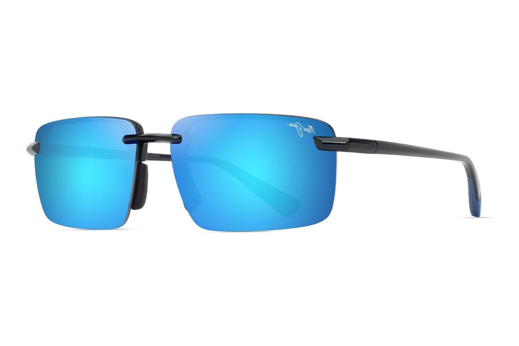 Maui Jim Laulima AF B656-02 Blue HawaiiShiny Black w/Blue Maui Jim Laulima AF B656-02 Blue HawaiiShiny Black w/Blue