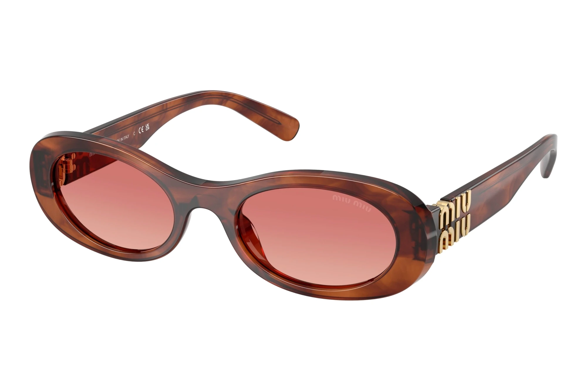 Miu Miu MU 06ZS 26E50U EtruscanStriped Tobacco Miu Miu MU 06ZS 26E50U EtruscanStriped Tobacco