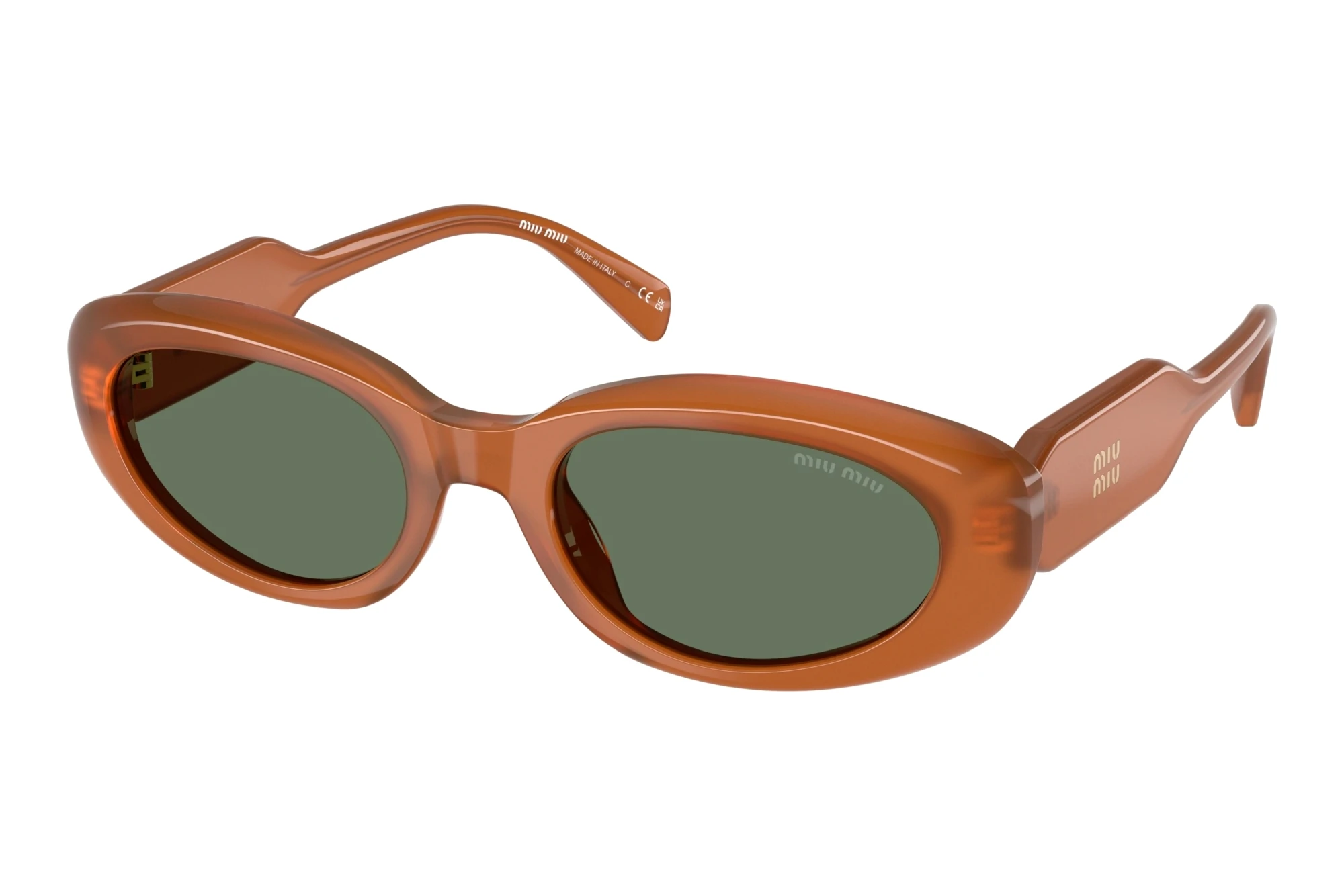 Miu Miu MU C01S 29L70L GreenCarnelian Opal Miu Miu MU C01S 29L70L GreenCarnelian Opal