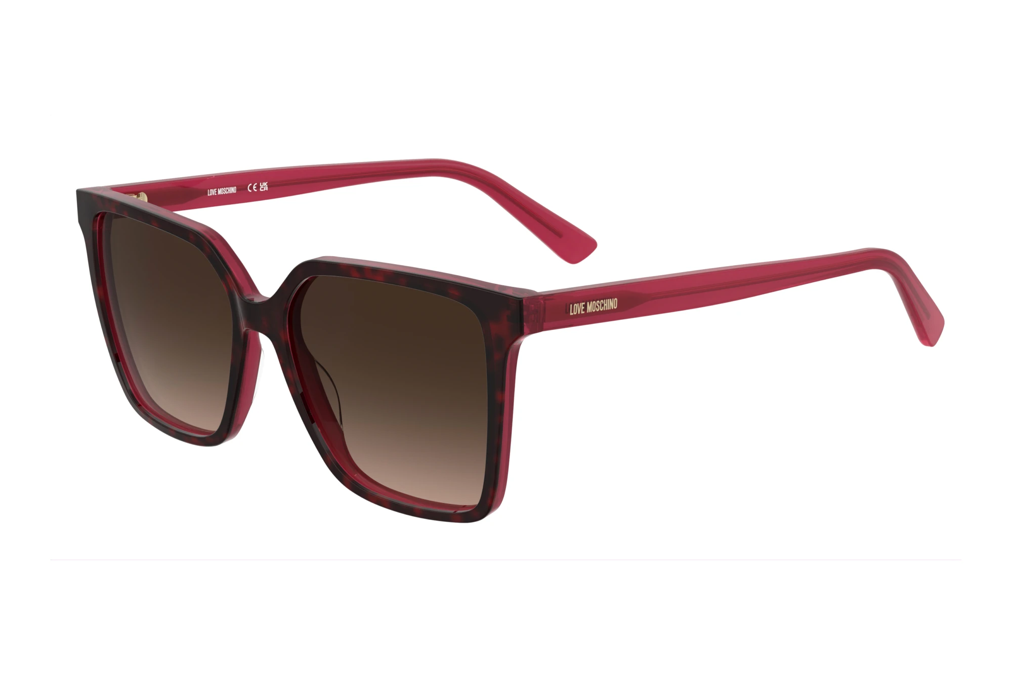 Moschino MOL109/S O63/HA BROWN SHADEDHAVANA RED Moschino MOL109/S O63/HA BROWN SHADEDHAVANA RED