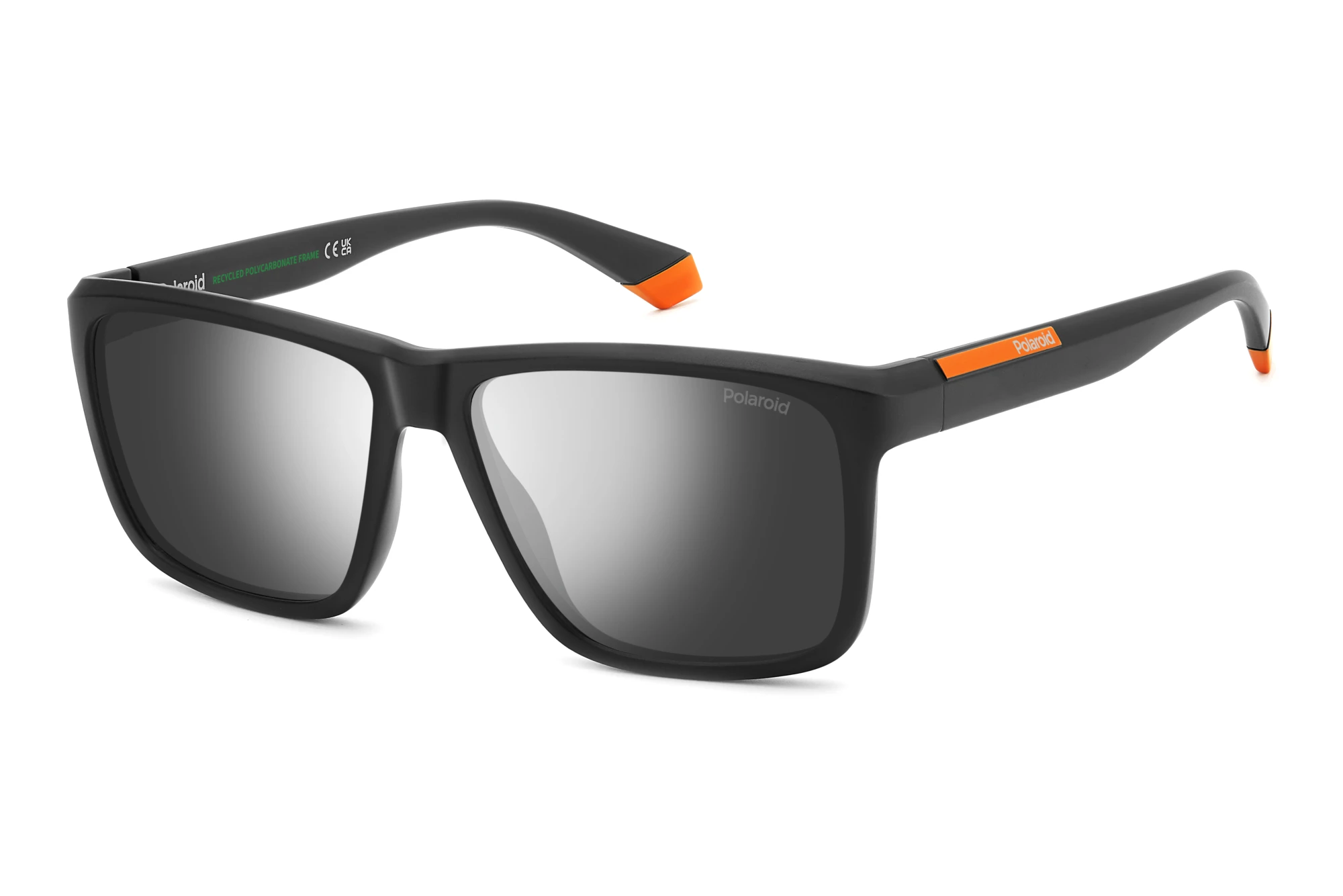 Polaroid PLD 2164/S RC2/EX GREY SILVER MIRROR POLARIZEDMATTE BLACK ORANGE Polaroid PLD 2164/S RC2/EX GREY SILVER MIRROR POLARIZEDMATTE BLACK ORANGE