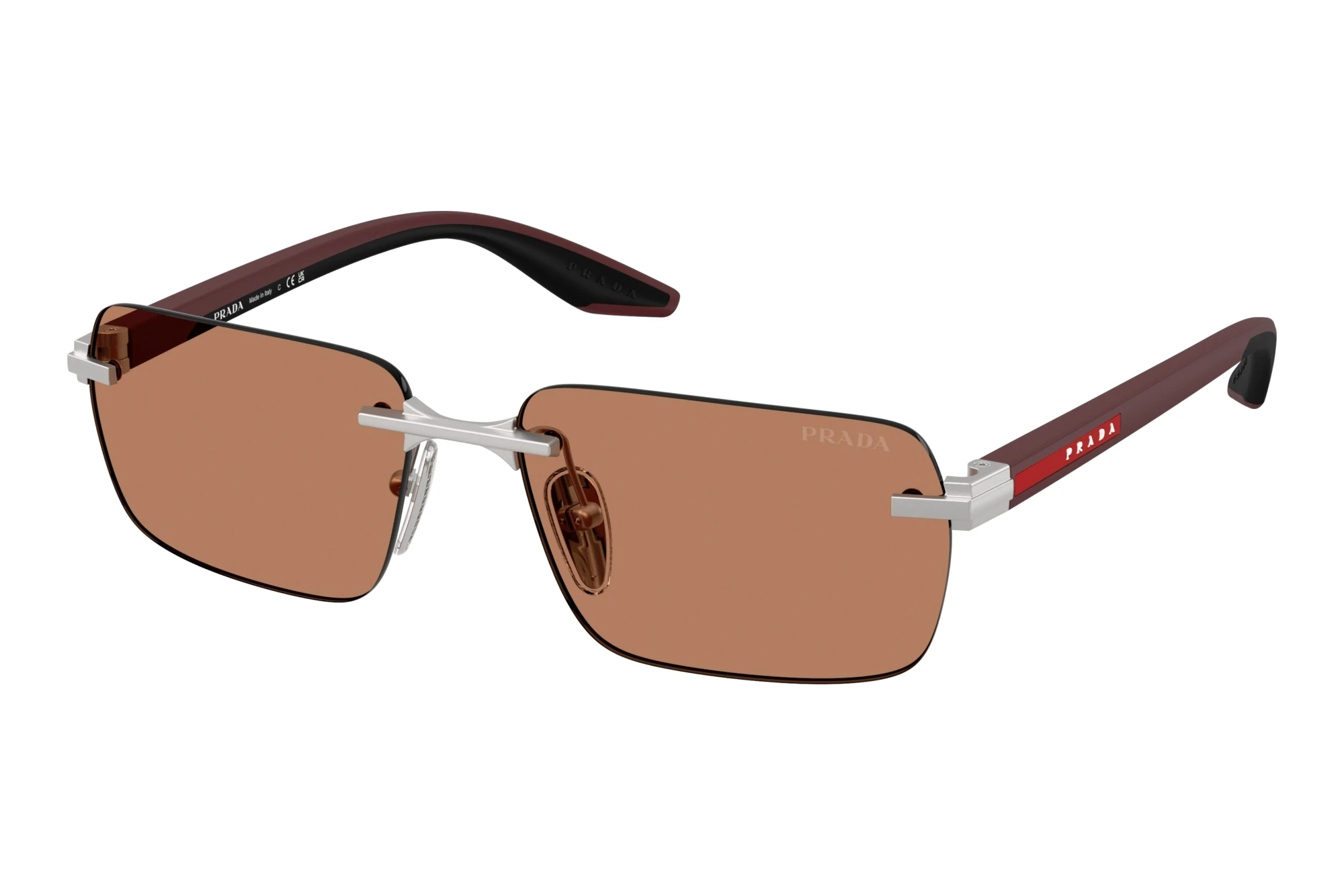 Prada Linea Rossa PS C52S 18X20D BrownMatte Silver Prada Linea Rossa PS C52S 18X20D BrownMatte Silver