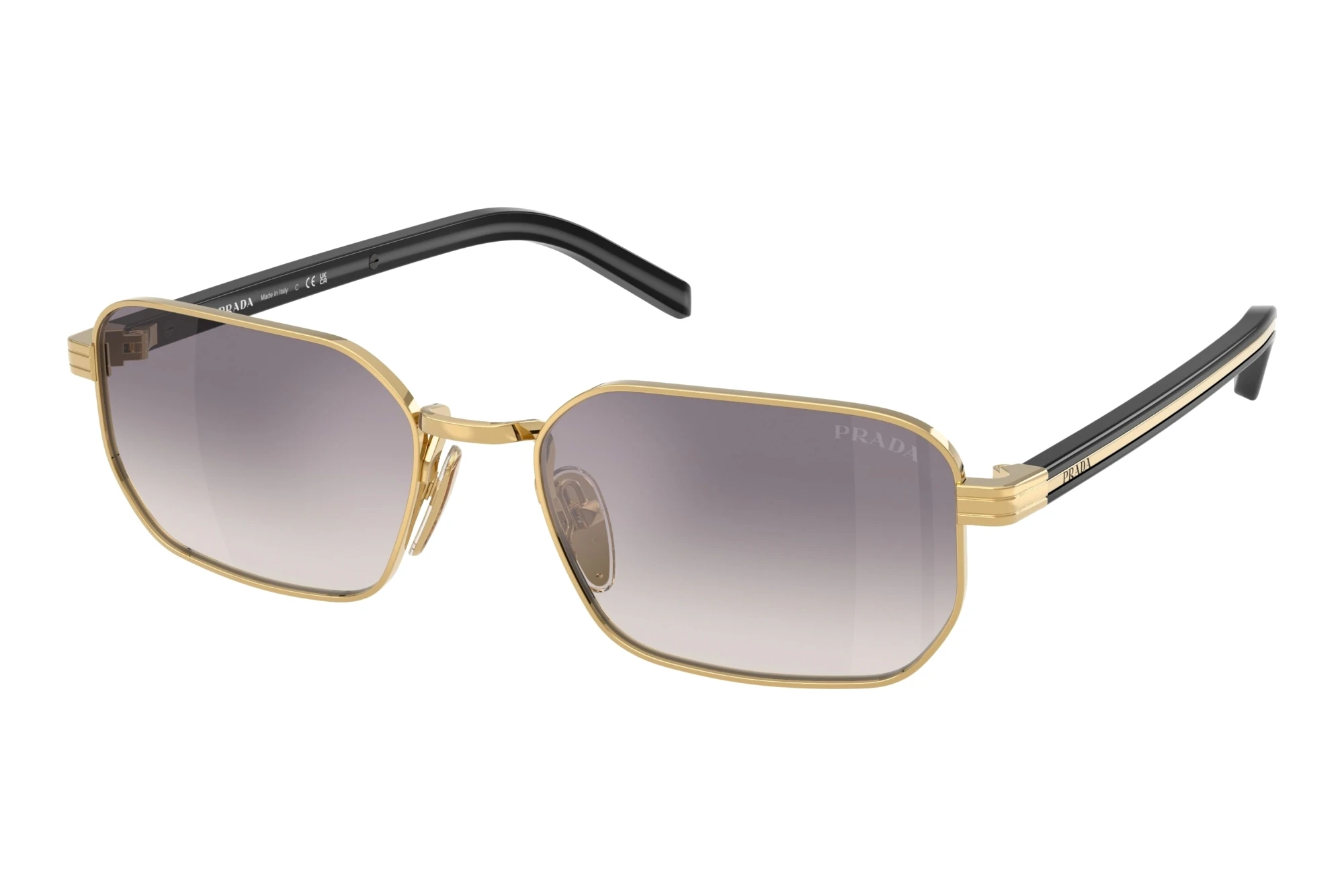 Prada PR D62S 5AK60W Clear Gradient Blue Mirror SilverGold Prada PR D62S 5AK60W Clear Gradient Blue Mirror SilverGold
