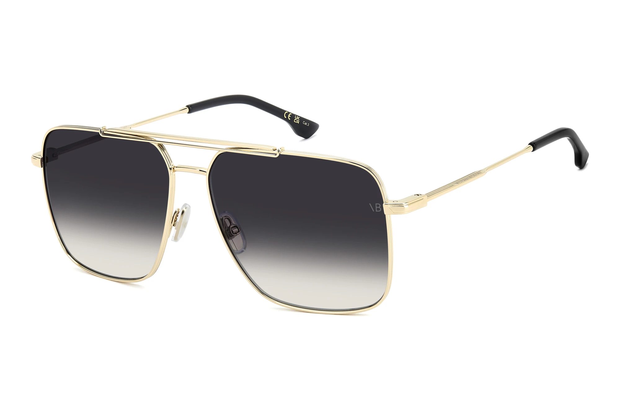 Victoria Beckham VB 1019/S RHL/9O GREY SHADEDGOLD BLACK Victoria Beckham VB 1019/S RHL/9O GREY SHADEDGOLD BLACK