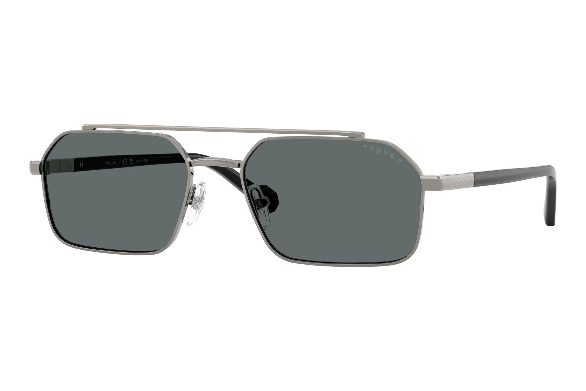 Vogue Eyewear VO4356S 518781 Dark Grey PolarizedBrushed Gunmetal Vogue Eyewear VO4356S 518781 Dark Grey PolarizedBrushed Gunmetal