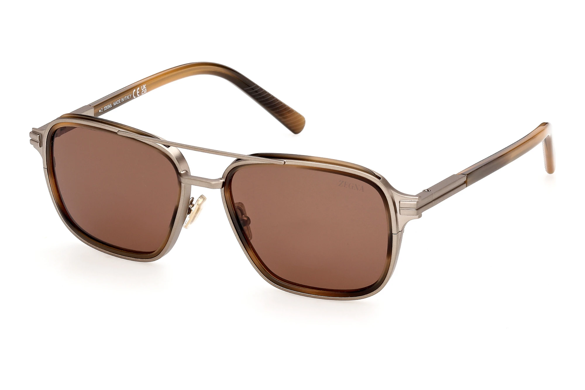 Zegna EZ0321 50E braunHellbraun /Verlauf Zegna EZ0321 50E braunHellbraun /Verlauf