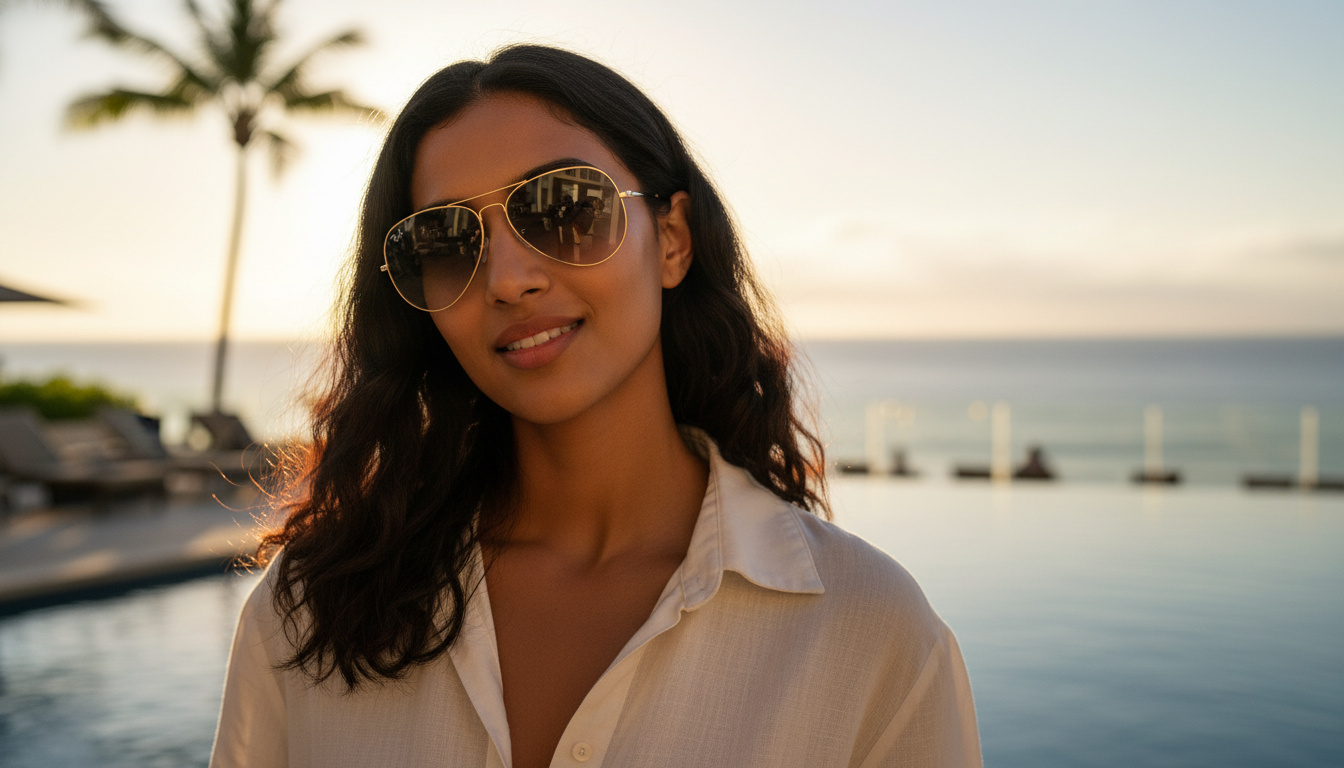 Vorderansicht Ray-Ban AVIATOR METAL II (RB3689 - 001/GD)
