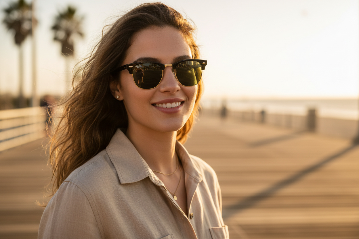 Vorderansicht Ray-Ban CLUBMASTER (RB3016 - W0365)