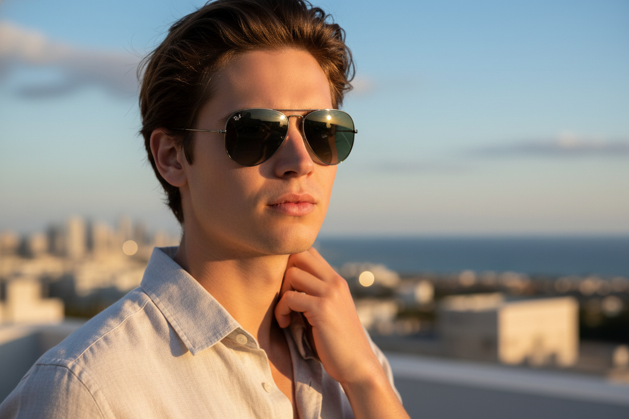 Vorderansicht Ray-Ban AVIATOR LARGE METAL (RB3025 - 004/71)