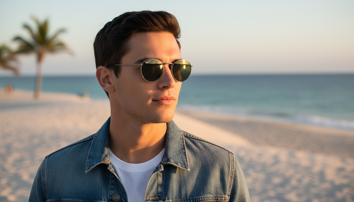 Vorderansicht Ray-Ban ROUND METAL (RB3447 - 004/G4)
