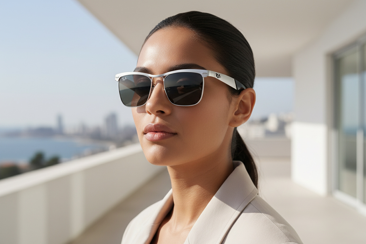 Vorderansicht Ray-Ban WAYFARER DELUXE (RB3875 - 019/B1)